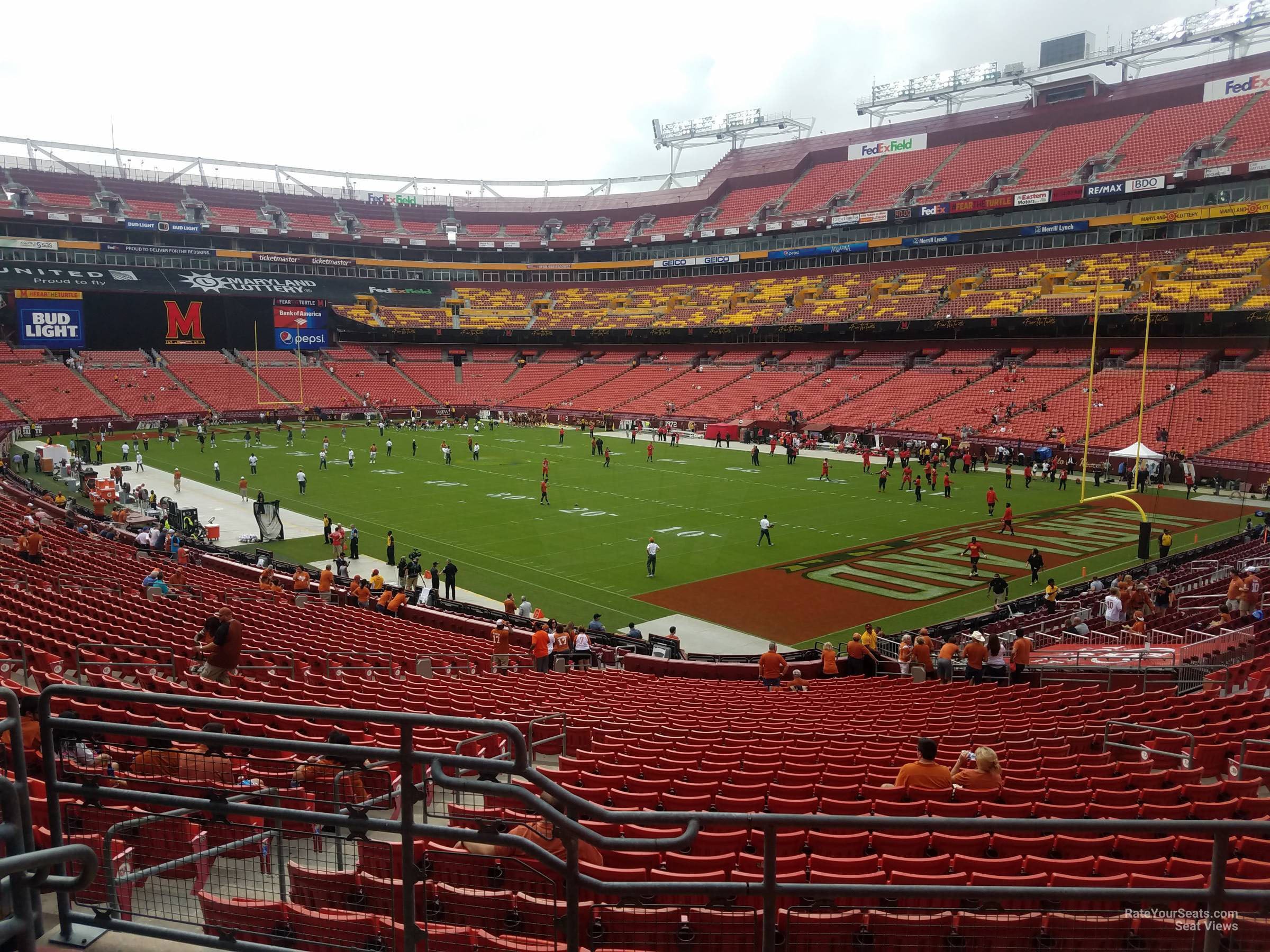 section 215, row 4 seat view  for football - northwest stadium