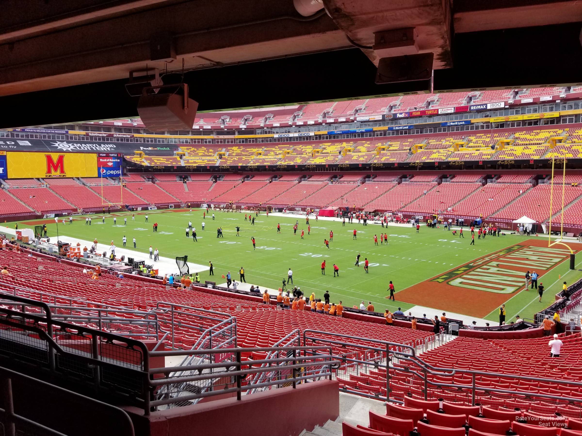 section 216, row 10 seat view for football - northwest stadium