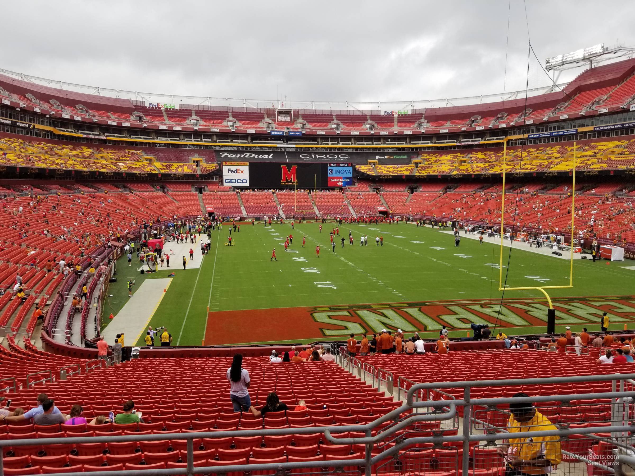 section 234, row 5 seat view  for football - northwest stadium