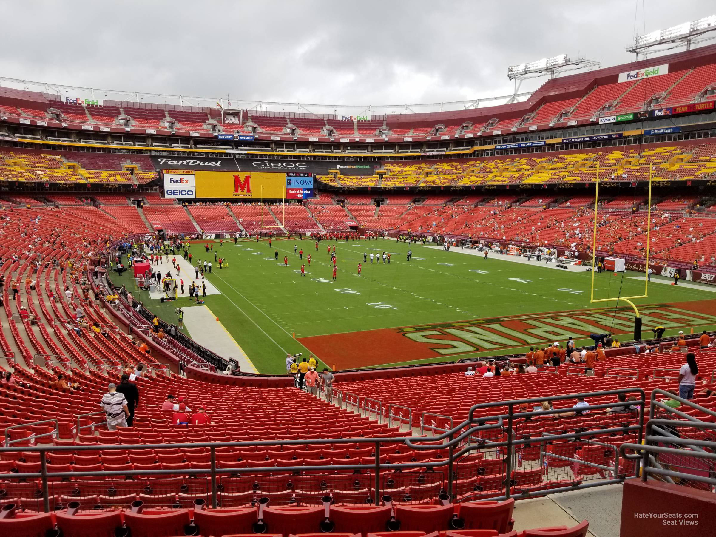 section 235, row 7 seat view for football - northwest stadium
