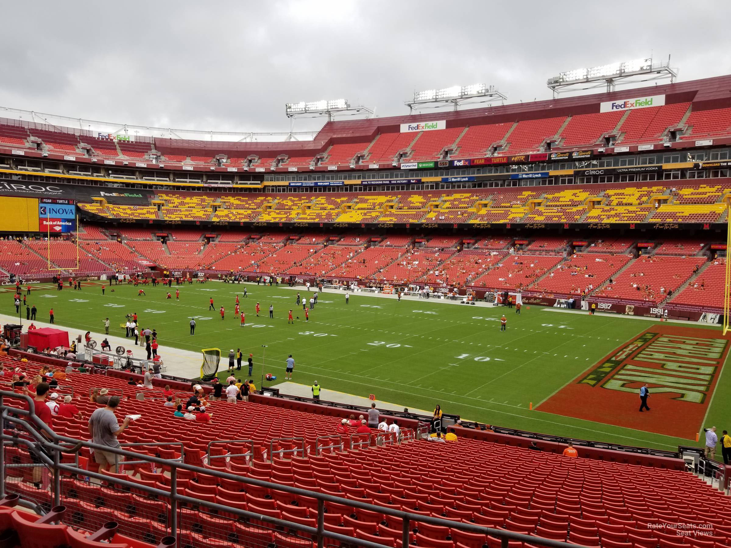 section 238, row 5 seat view  for football - northwest stadium