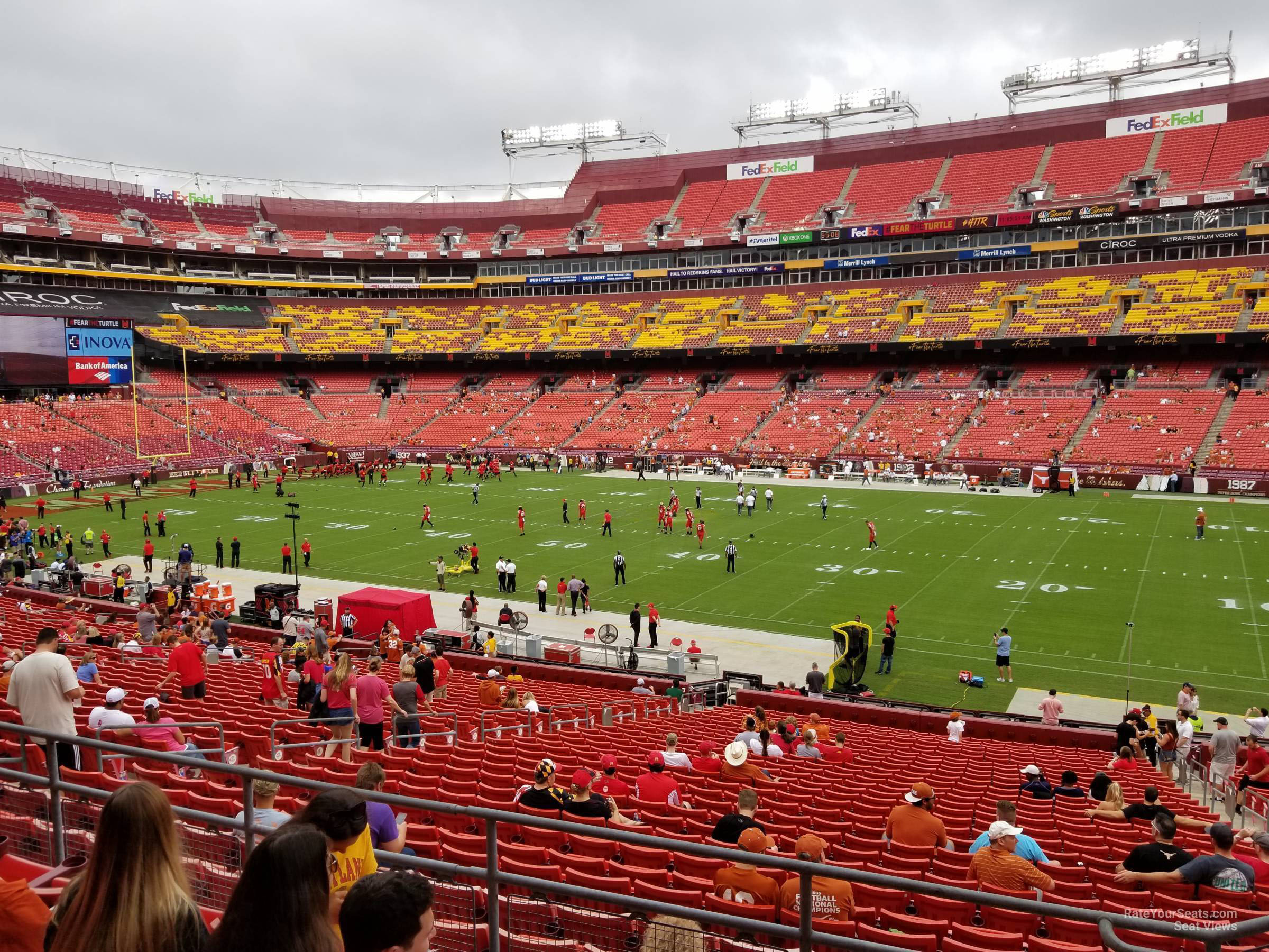 section 240, row 5 seat view  for football - northwest stadium