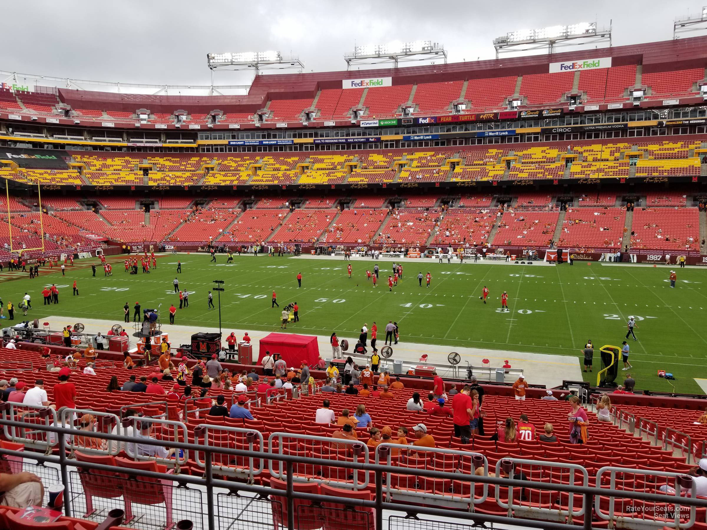 section 241, row 5 seat view  - fedexfield