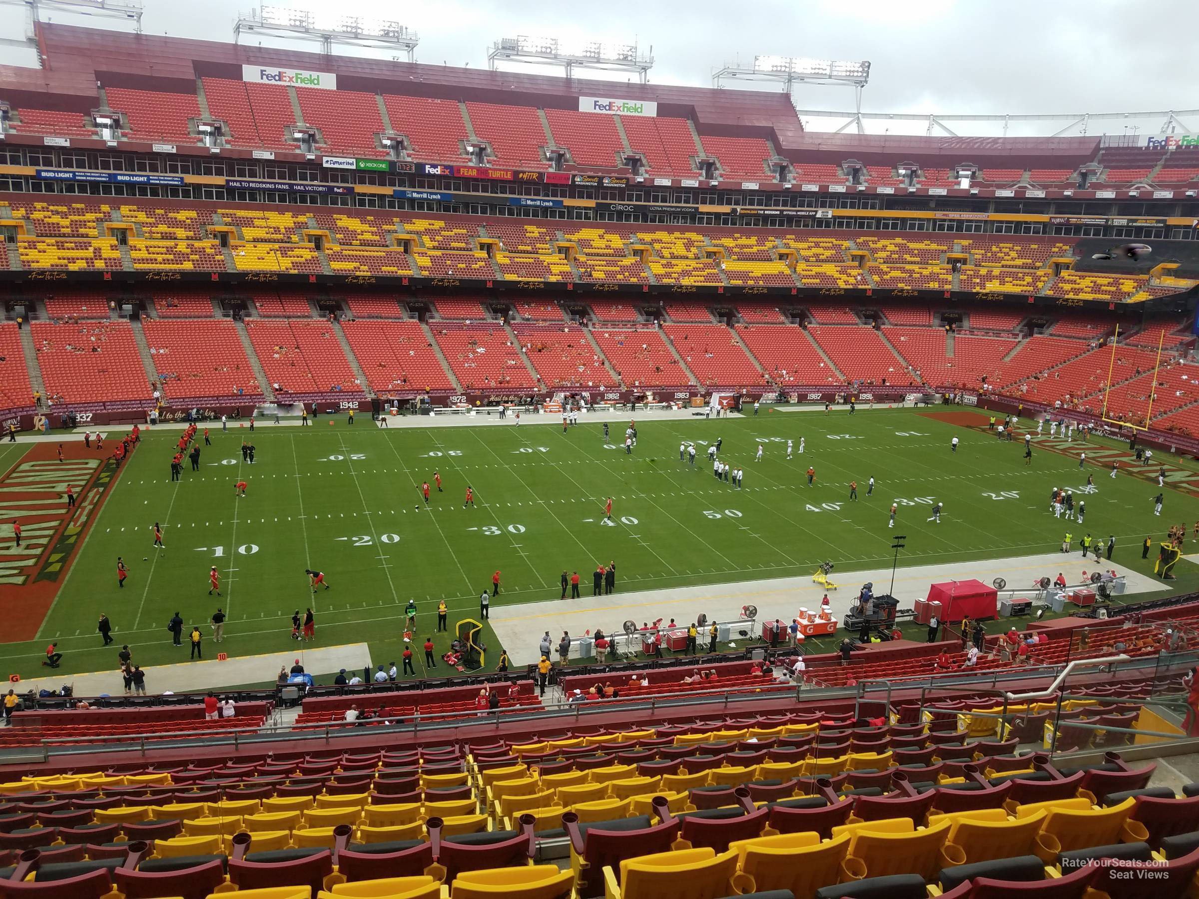 zone a club 303, row 16 seat view  for football - northwest stadium