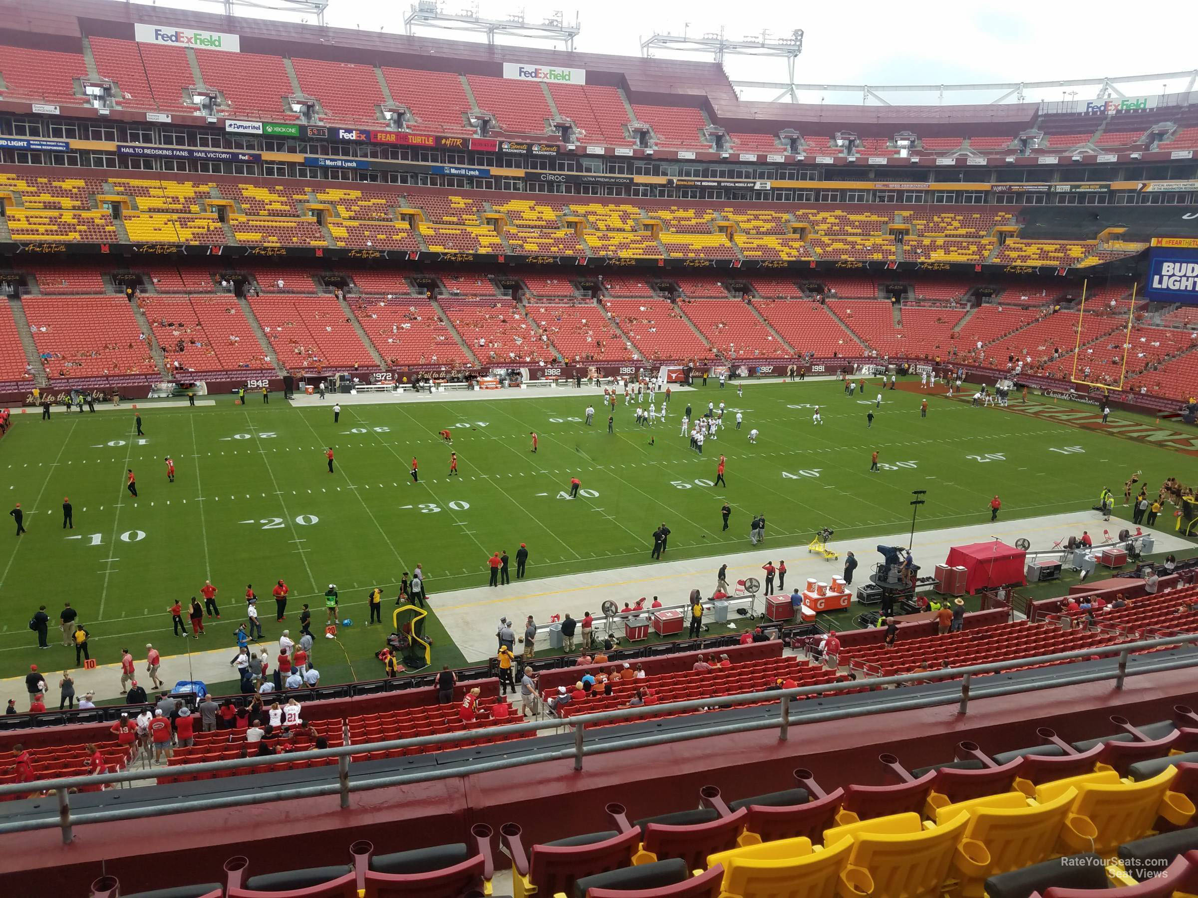 zone a club 303, row 6 seat view  for football - northwest stadium