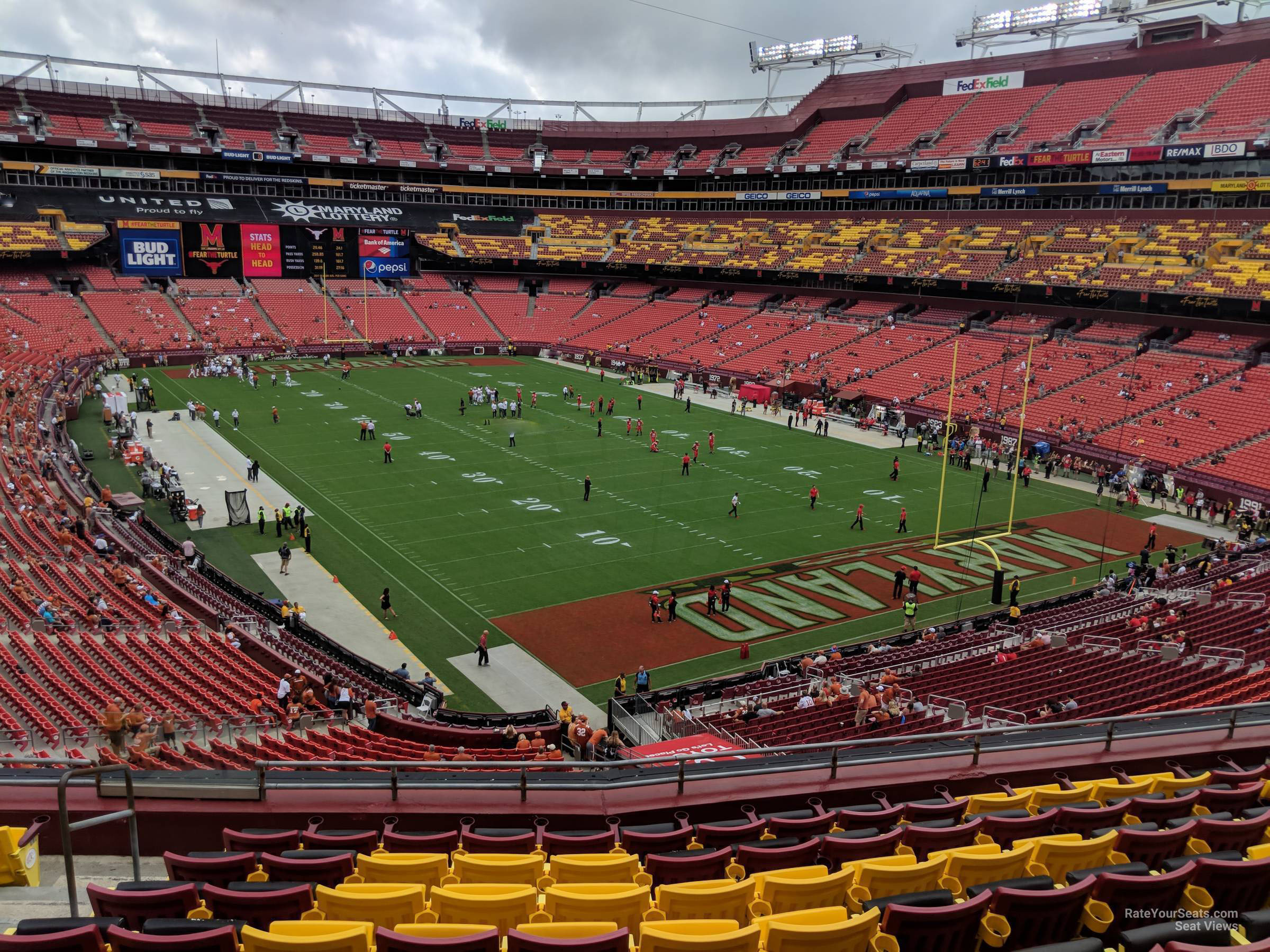 zone d club 314, row 9 seat view  for football - northwest stadium