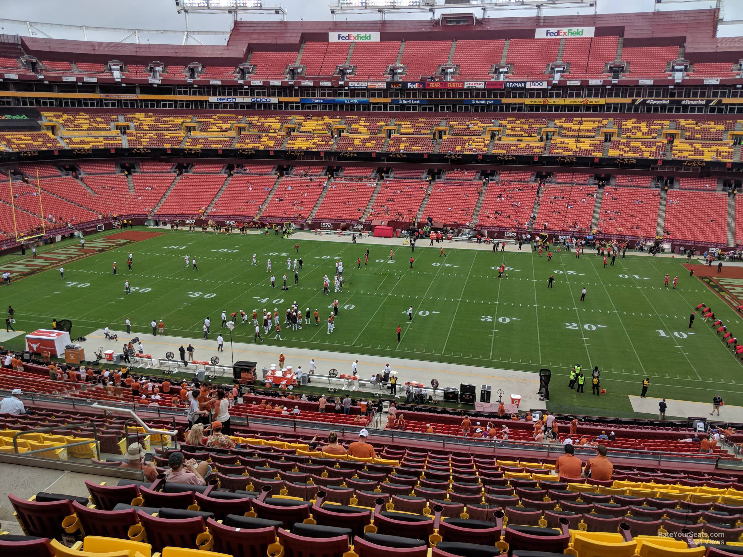 zone a club 320, row 16 seat view  - fedexfield