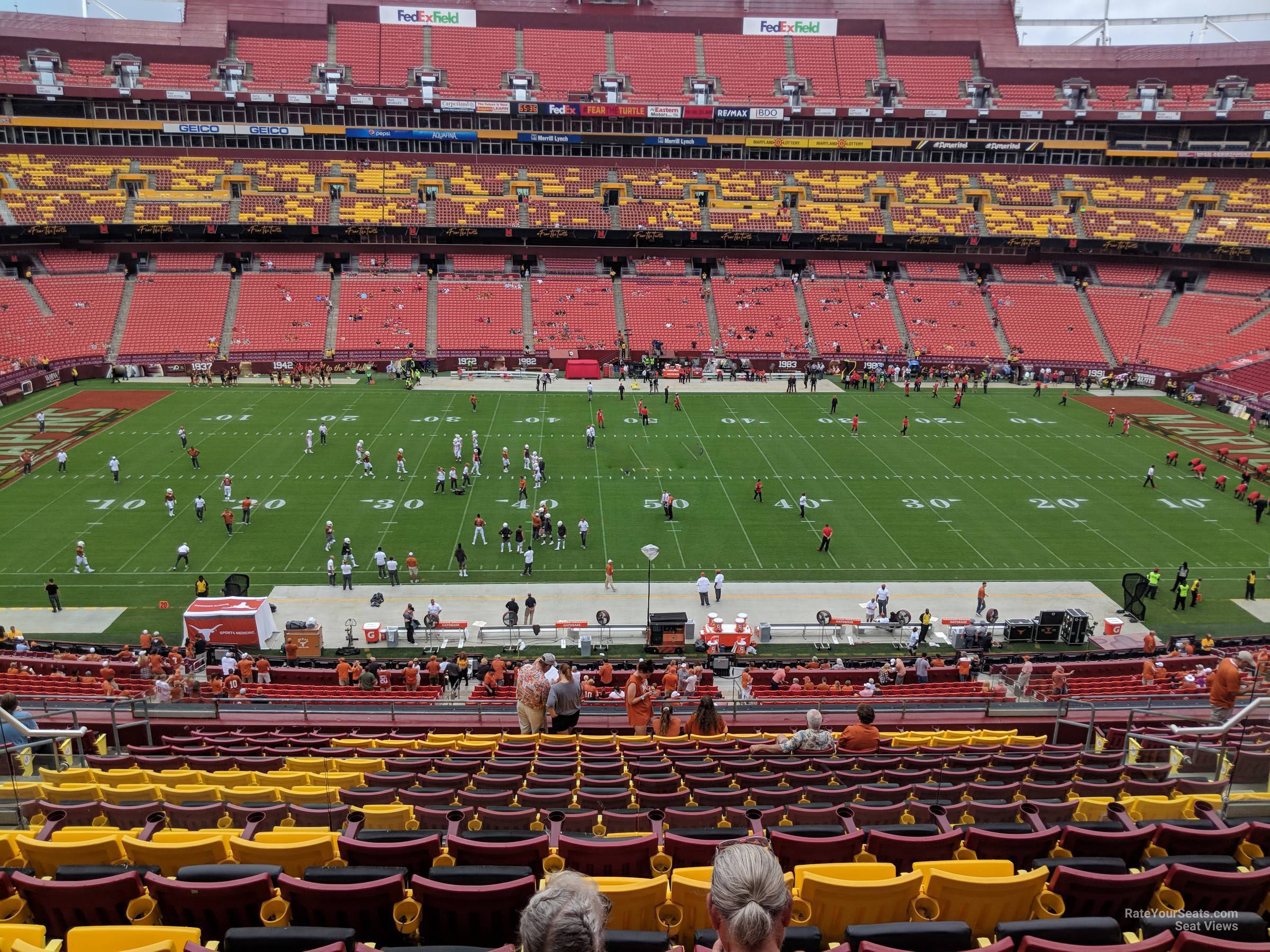 zone a club 322, row 16 seat view  for football - northwest stadium