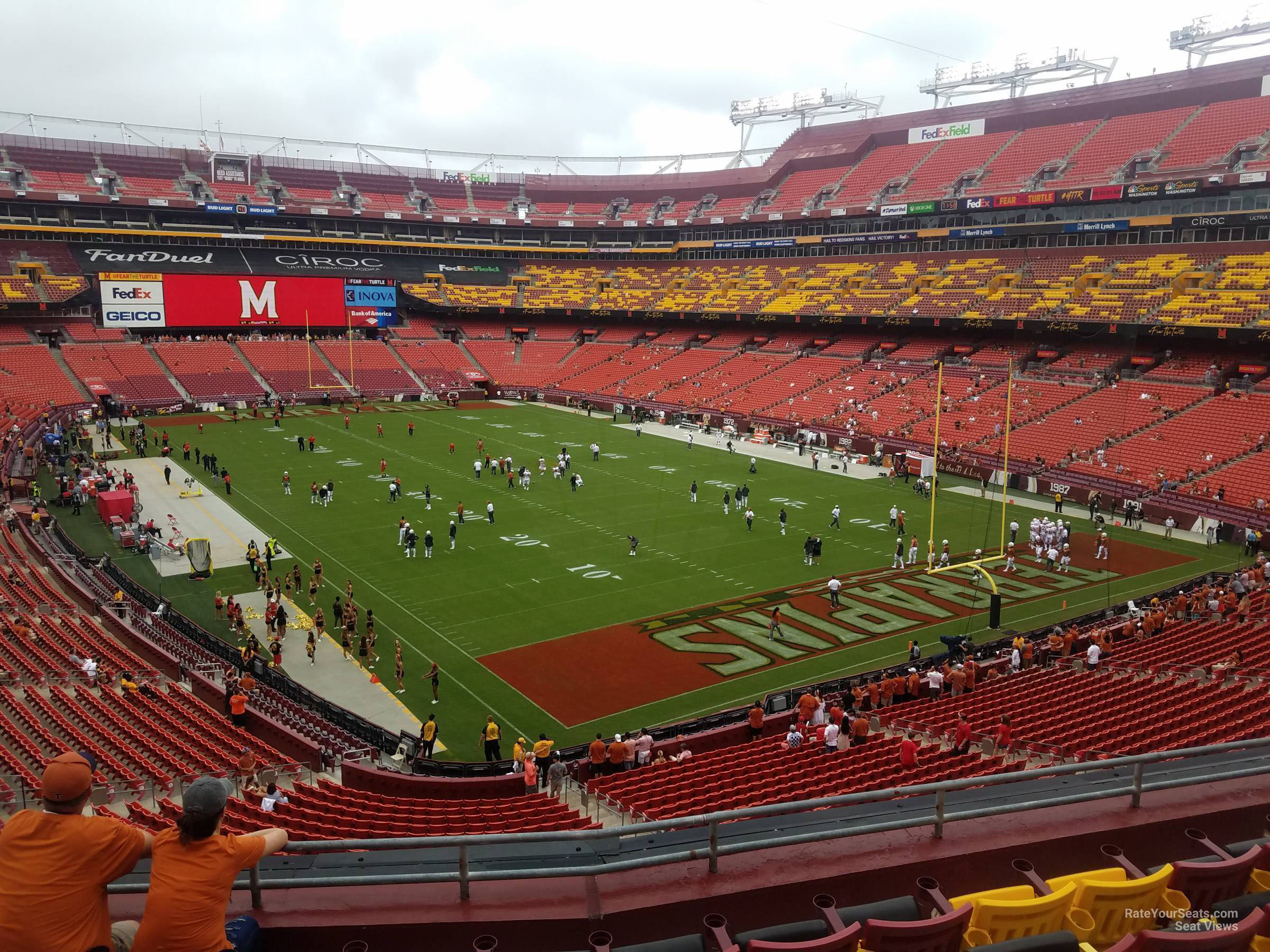 zone d club 335, row 6 seat view  for football - northwest stadium