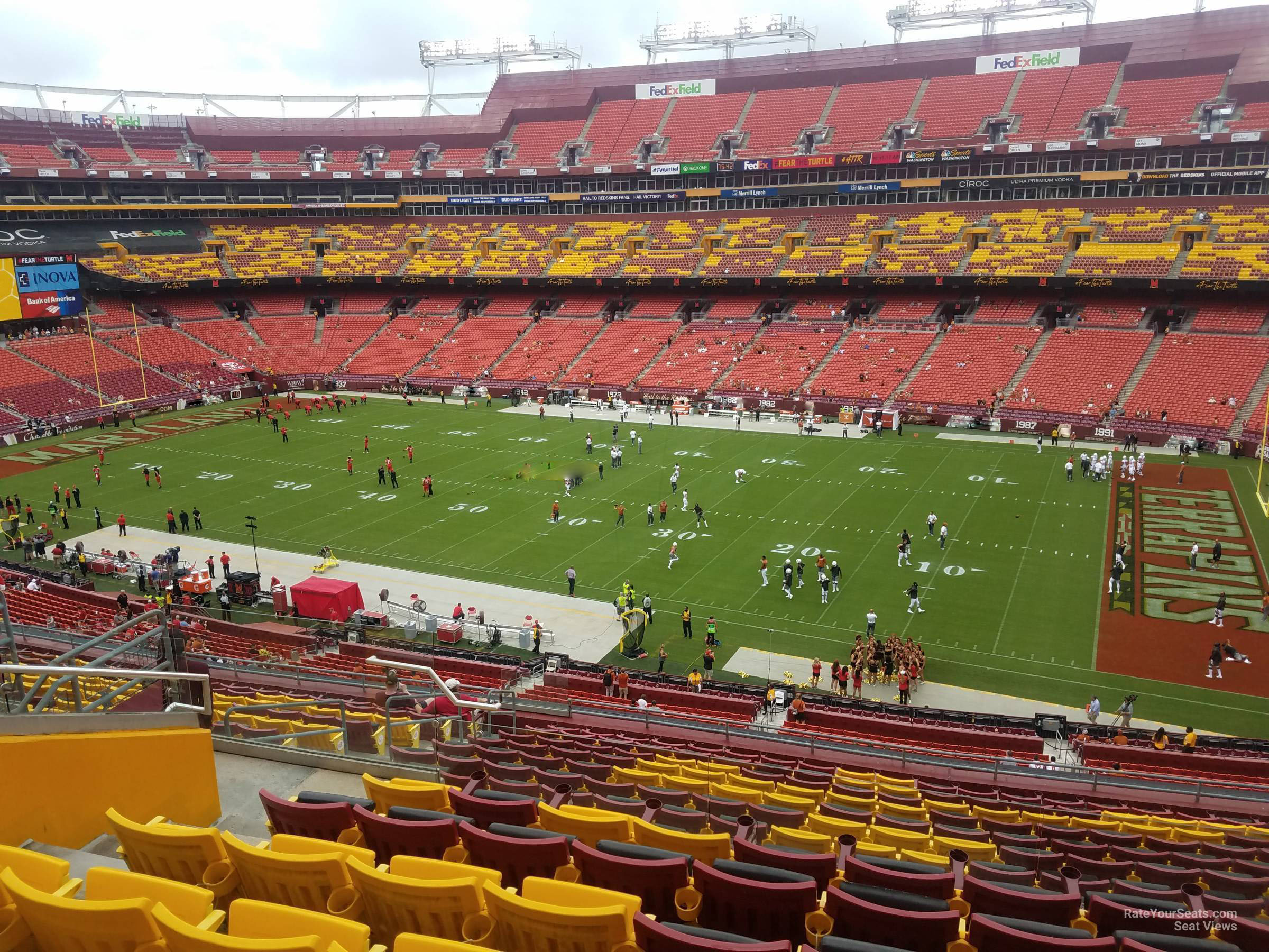 zone b club 339, row 16 seat view  - fedexfield