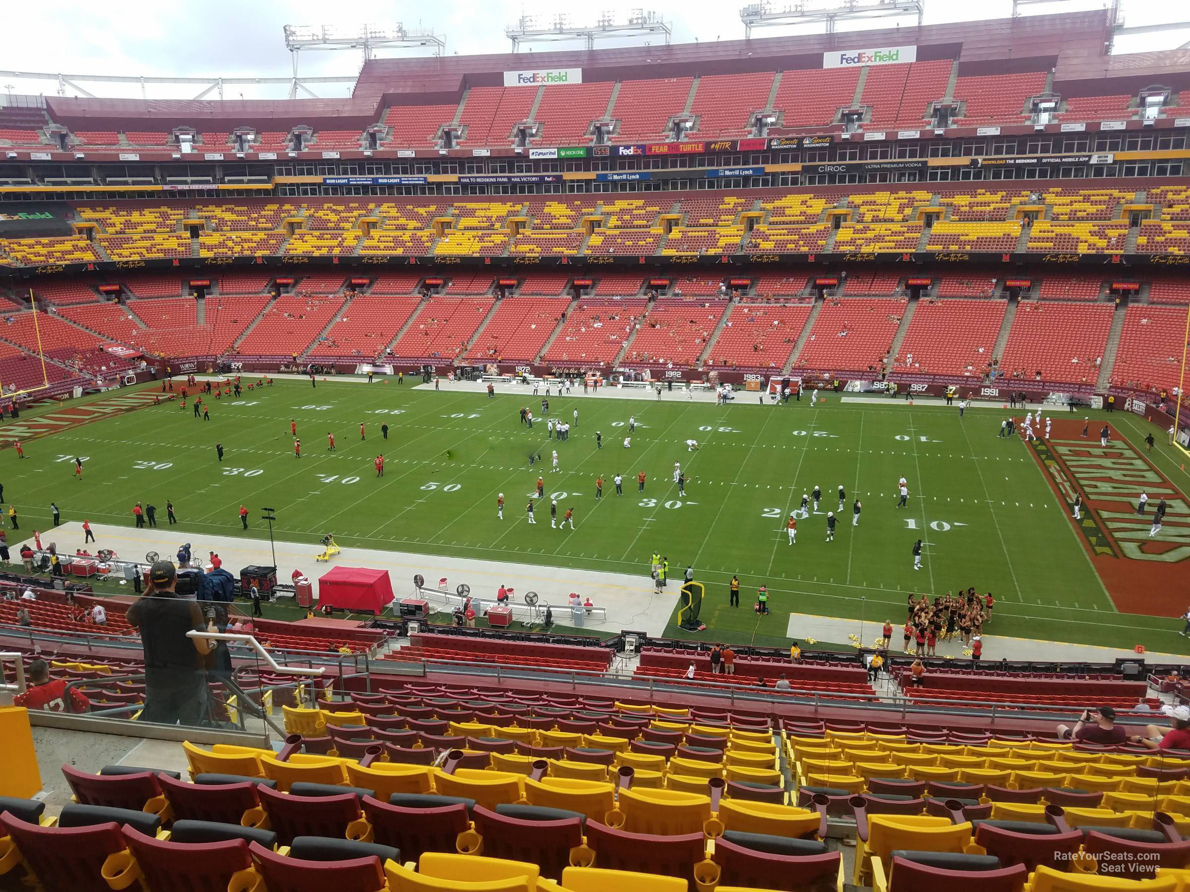 zone a club 340, row 16 seat view  - fedexfield