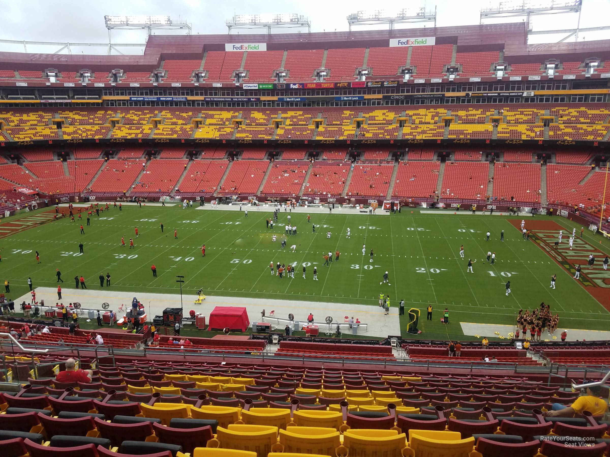 zone a club 341, row 16 seat view  - fedexfield