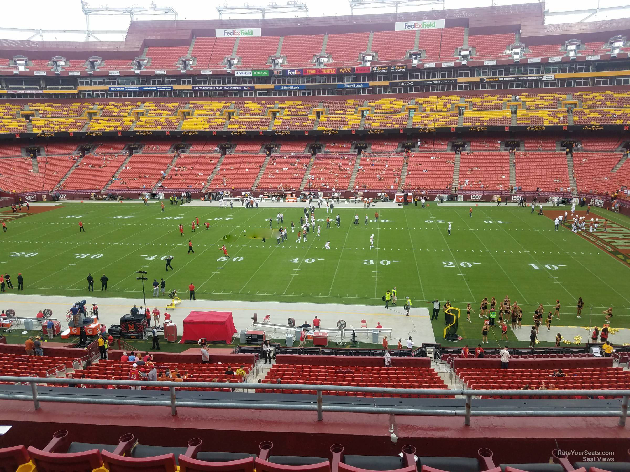 zone a club 341, row 6 seat view  for football - northwest stadium