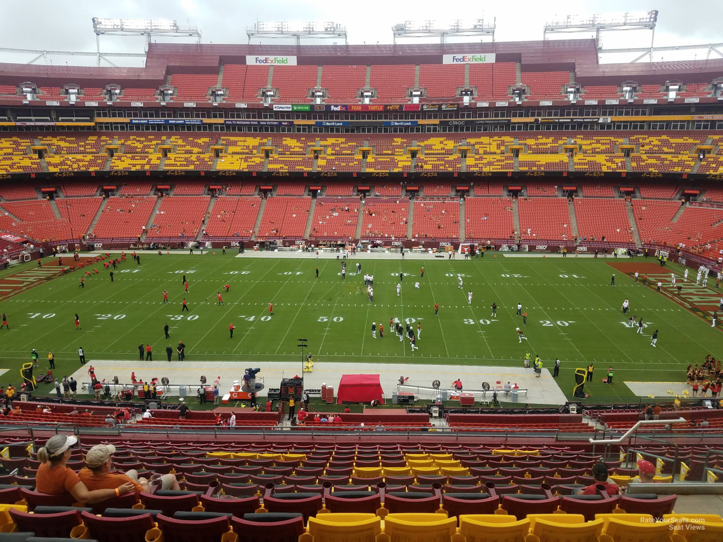 zone a club 342, row 16 seat view  for football - northwest stadium