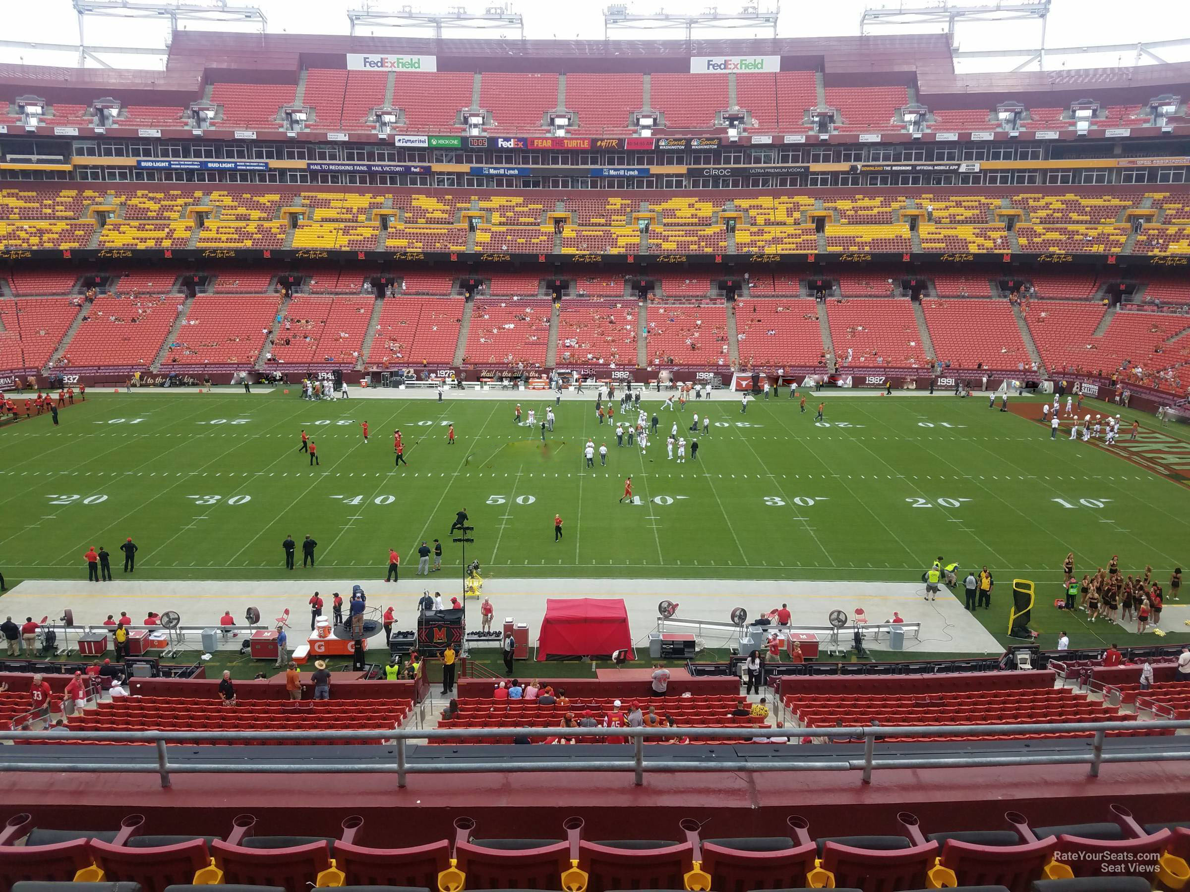 zone a club 342, row 6 seat view  for football - northwest stadium