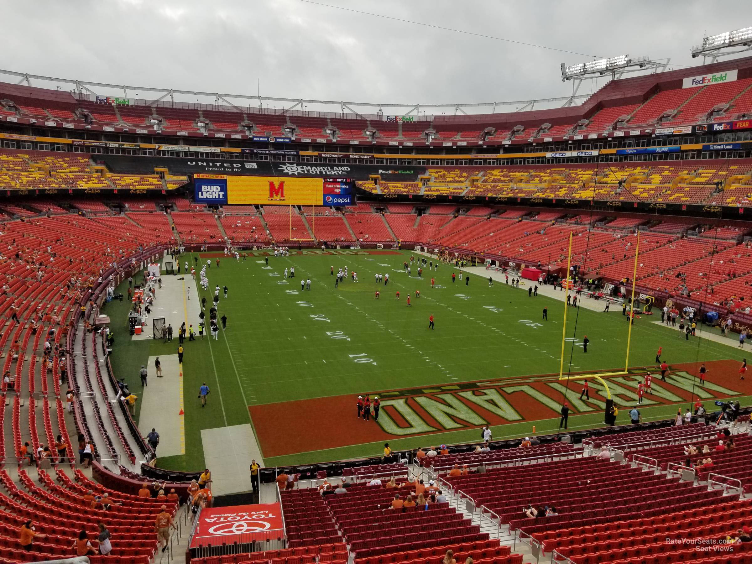 zone d club 313, row 5 seat view  for football - northwest stadium