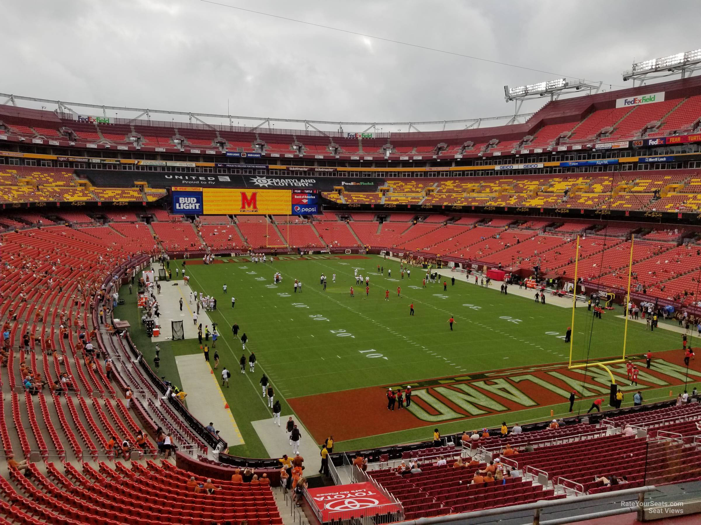 zone d club 314, row 5 seat view  for football - northwest stadium