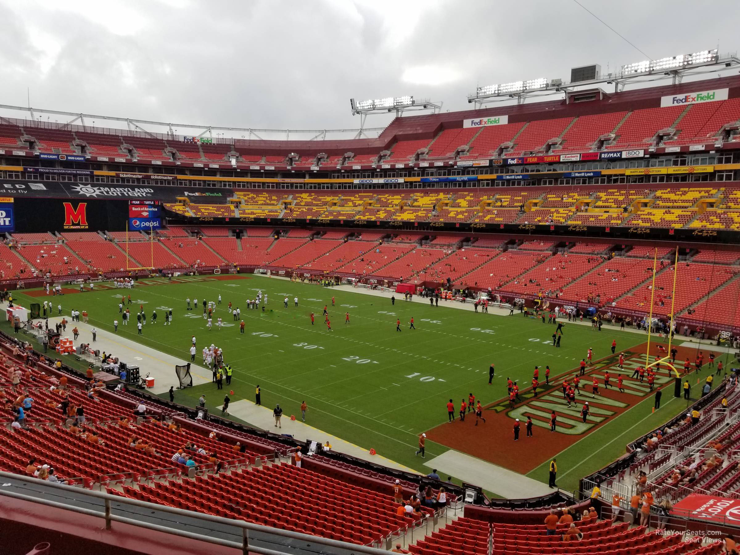 zone d club 316, row 5 seat view  for football - northwest stadium