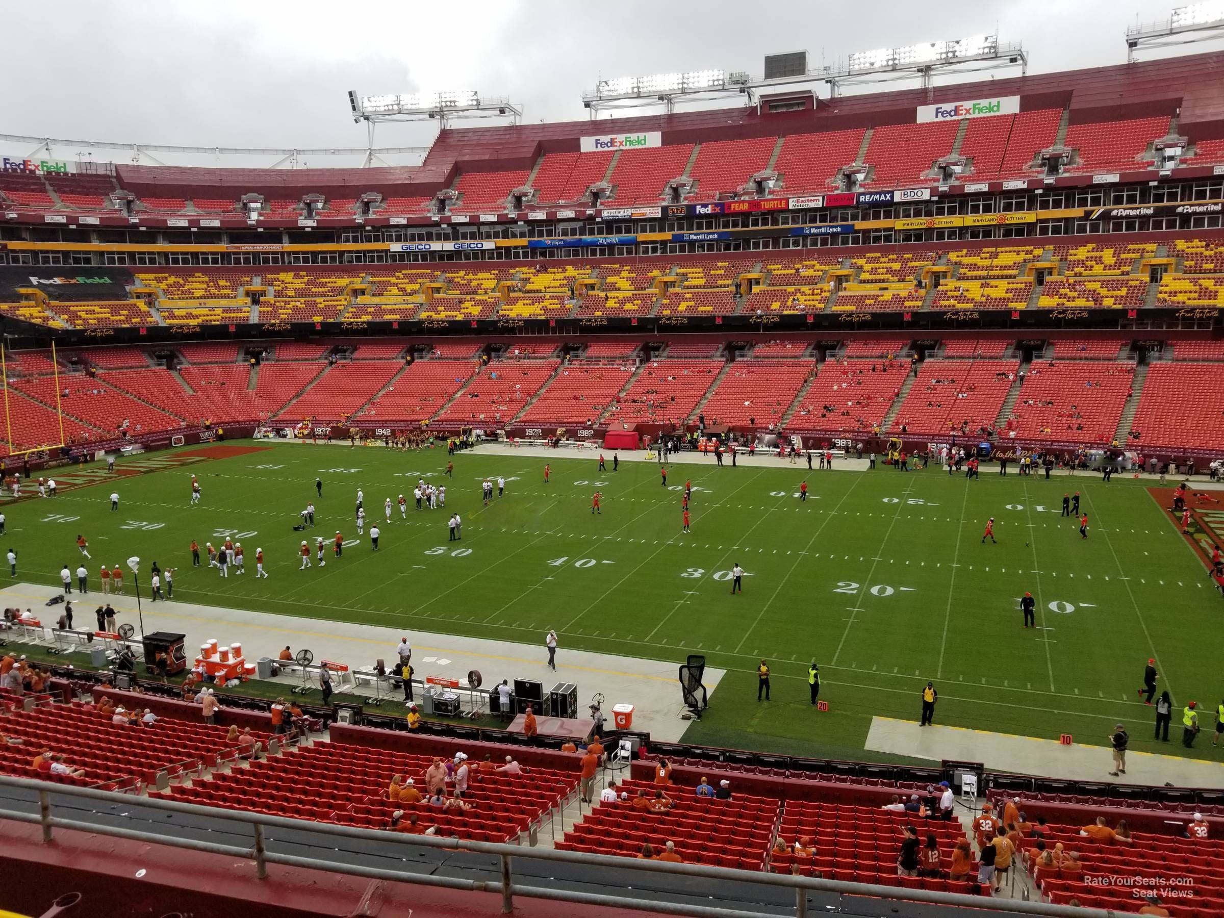 zone a club 319, row 5 seat view  for football - northwest stadium