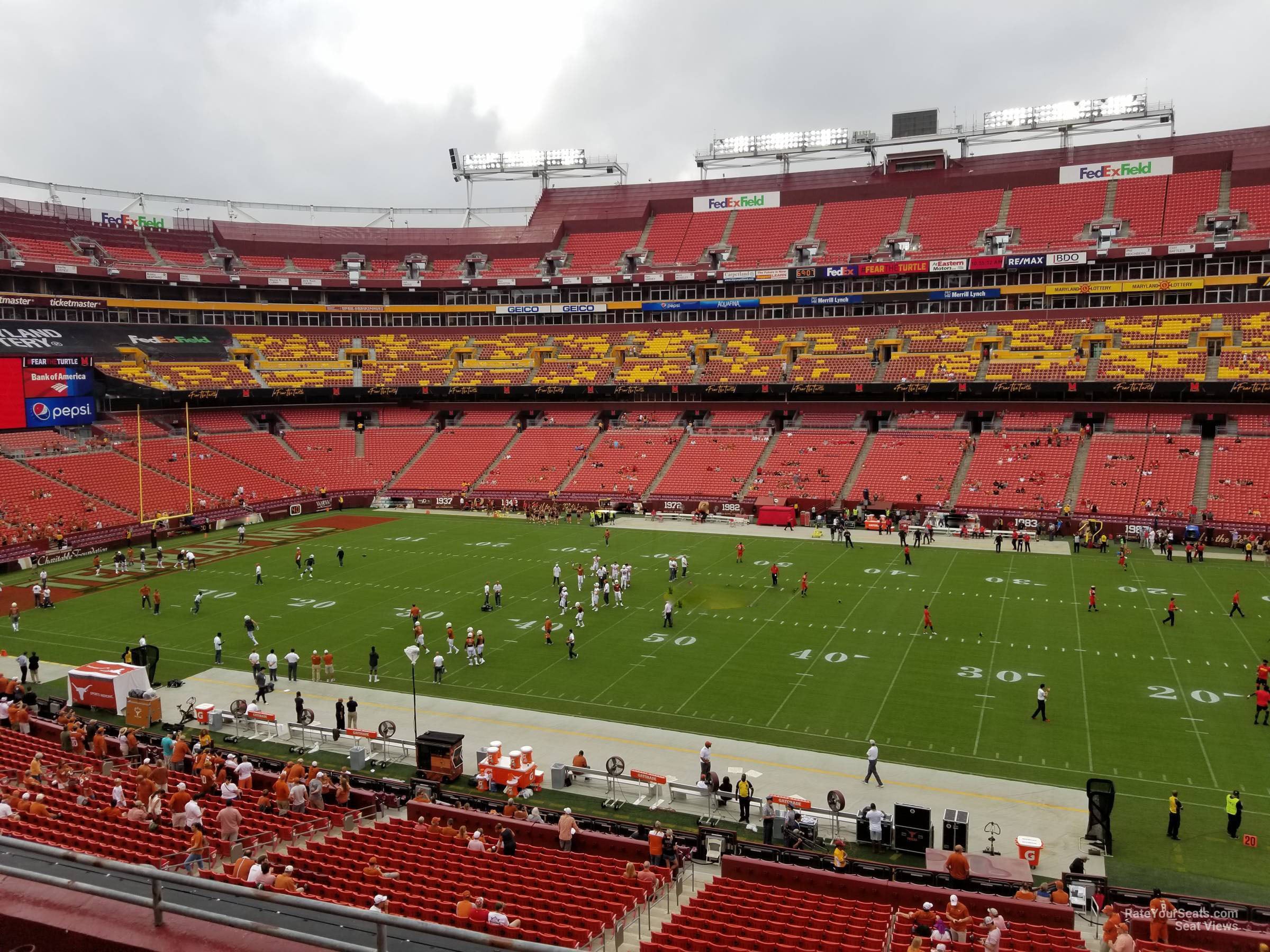zone a club 320, row 5 seat view  for football - northwest stadium