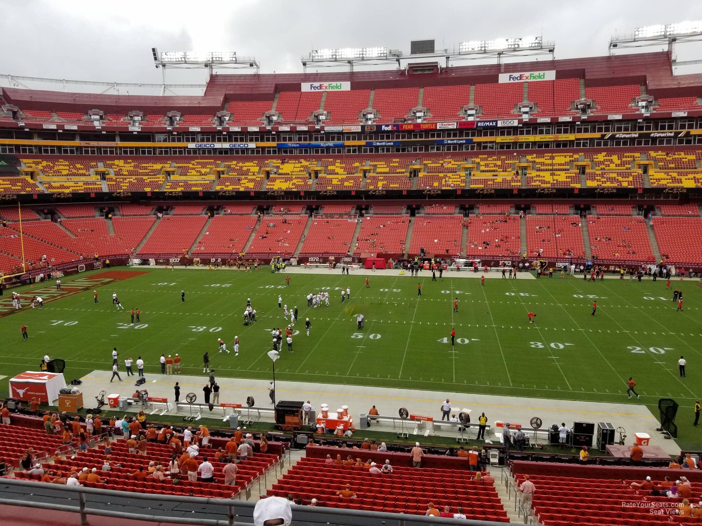 zone a club 321, row 5 seat view  for football - northwest stadium