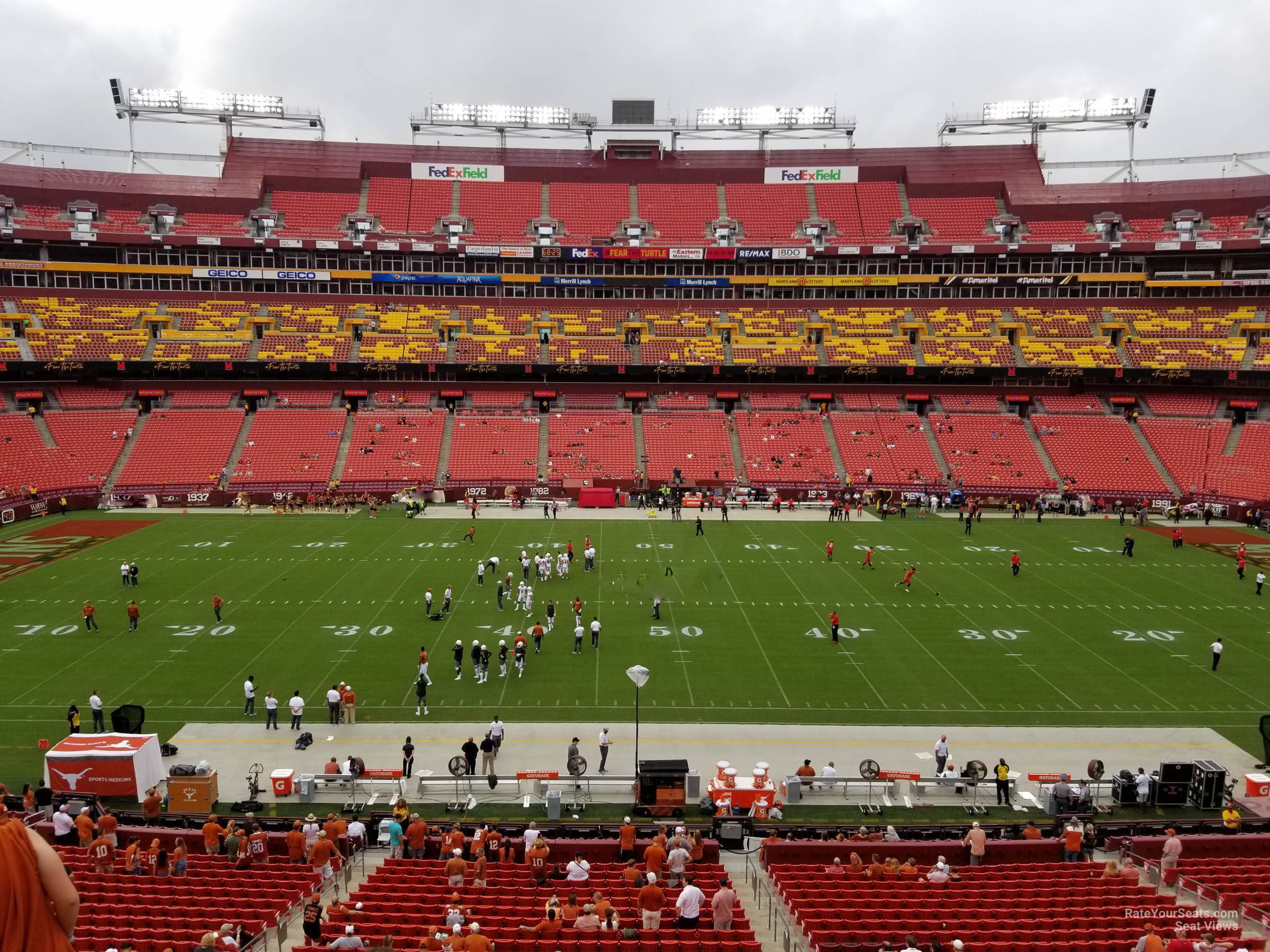 zone a club 322, row 5 seat view  for football - northwest stadium