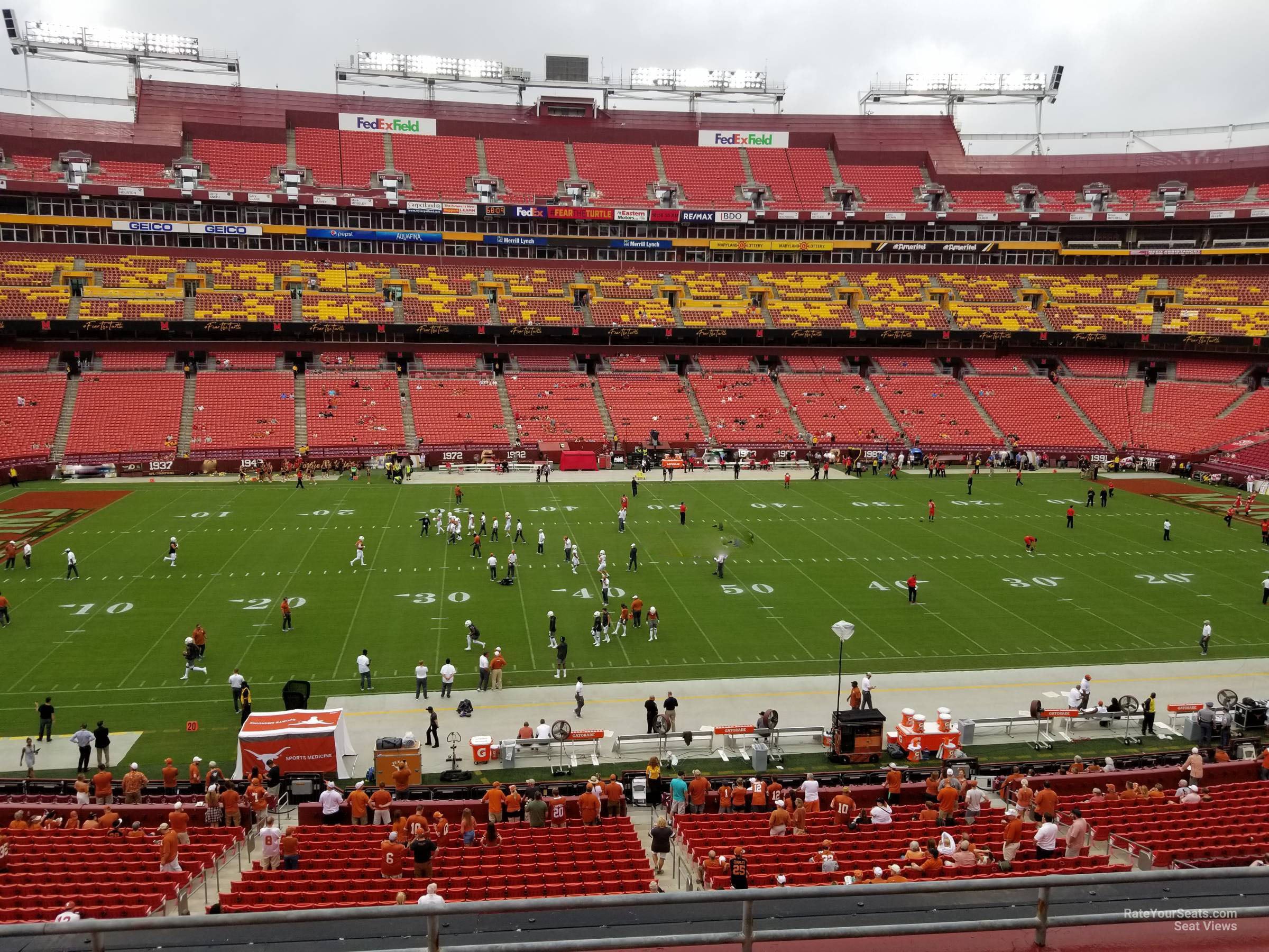 zone a club 323, row 5 seat view  for football - northwest stadium