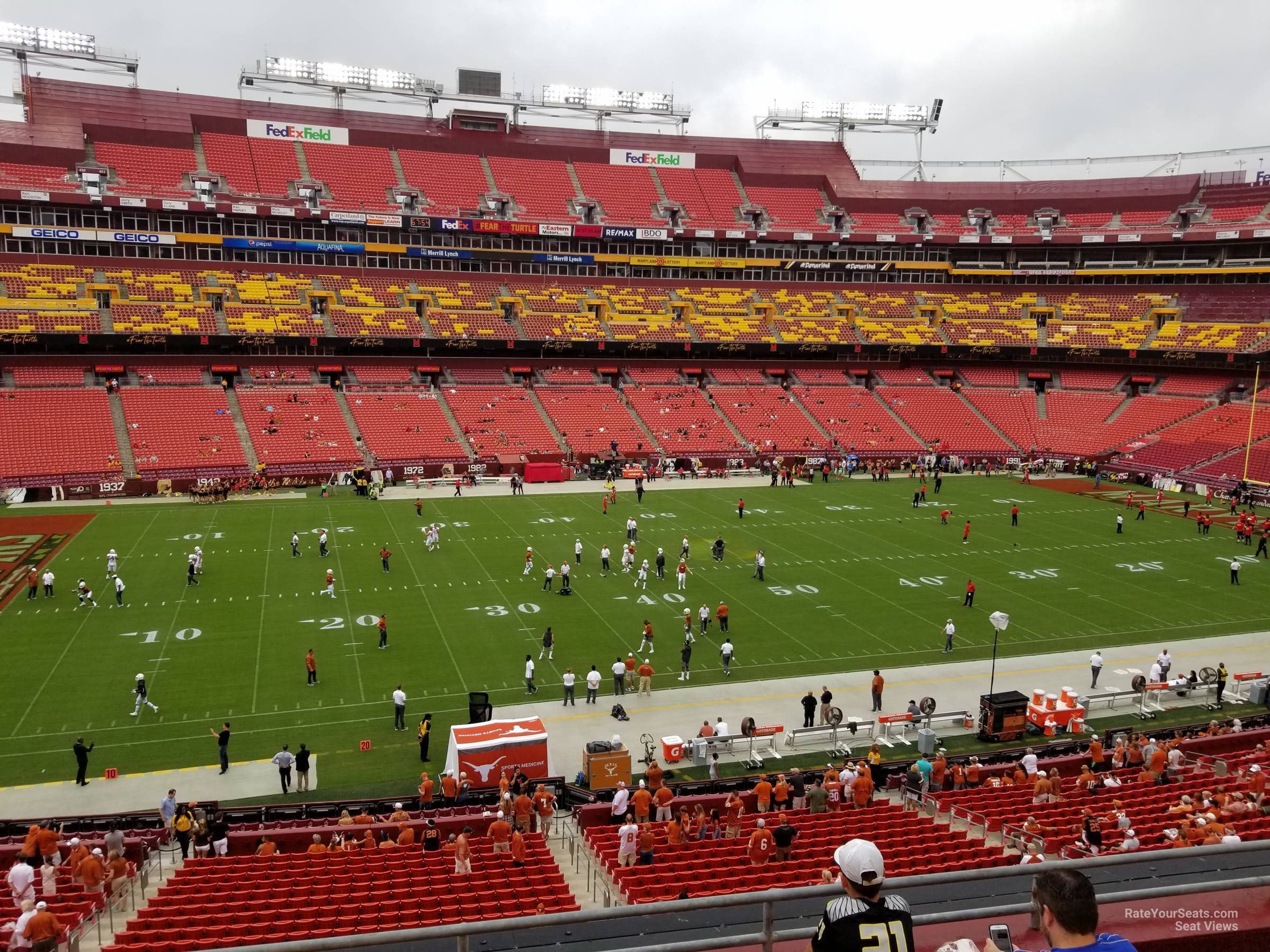 zone a club 324, row 5 seat view  for football - northwest stadium