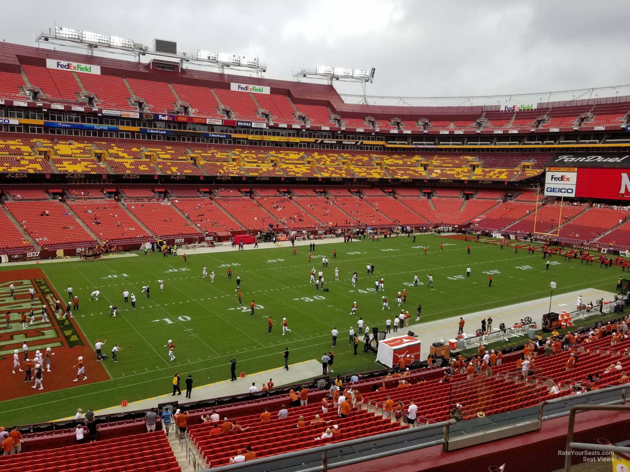 zone b club 326, row 5 seat view for football - northwest stadium