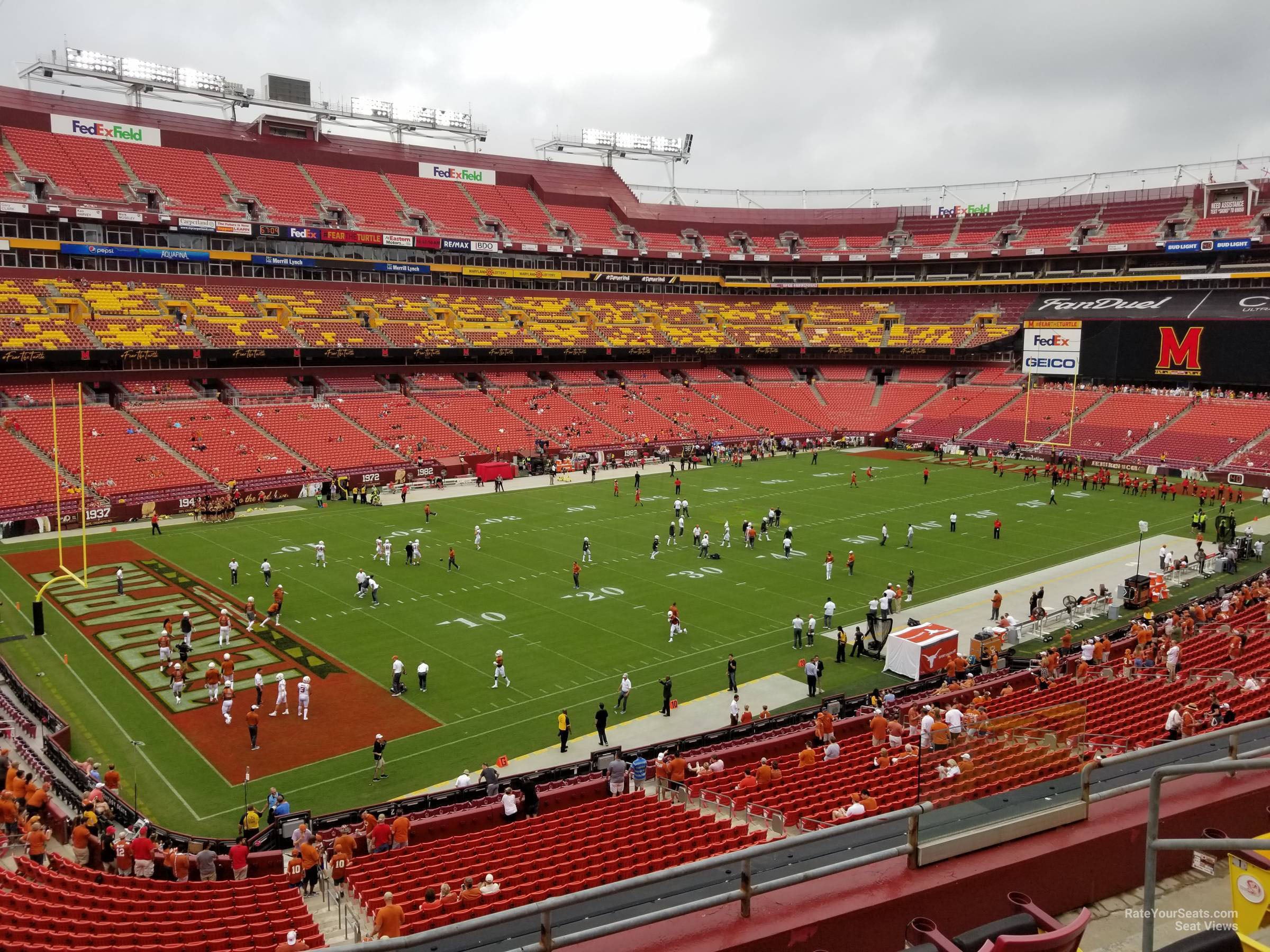 zone d club 327, row 5 seat view  for football - northwest stadium