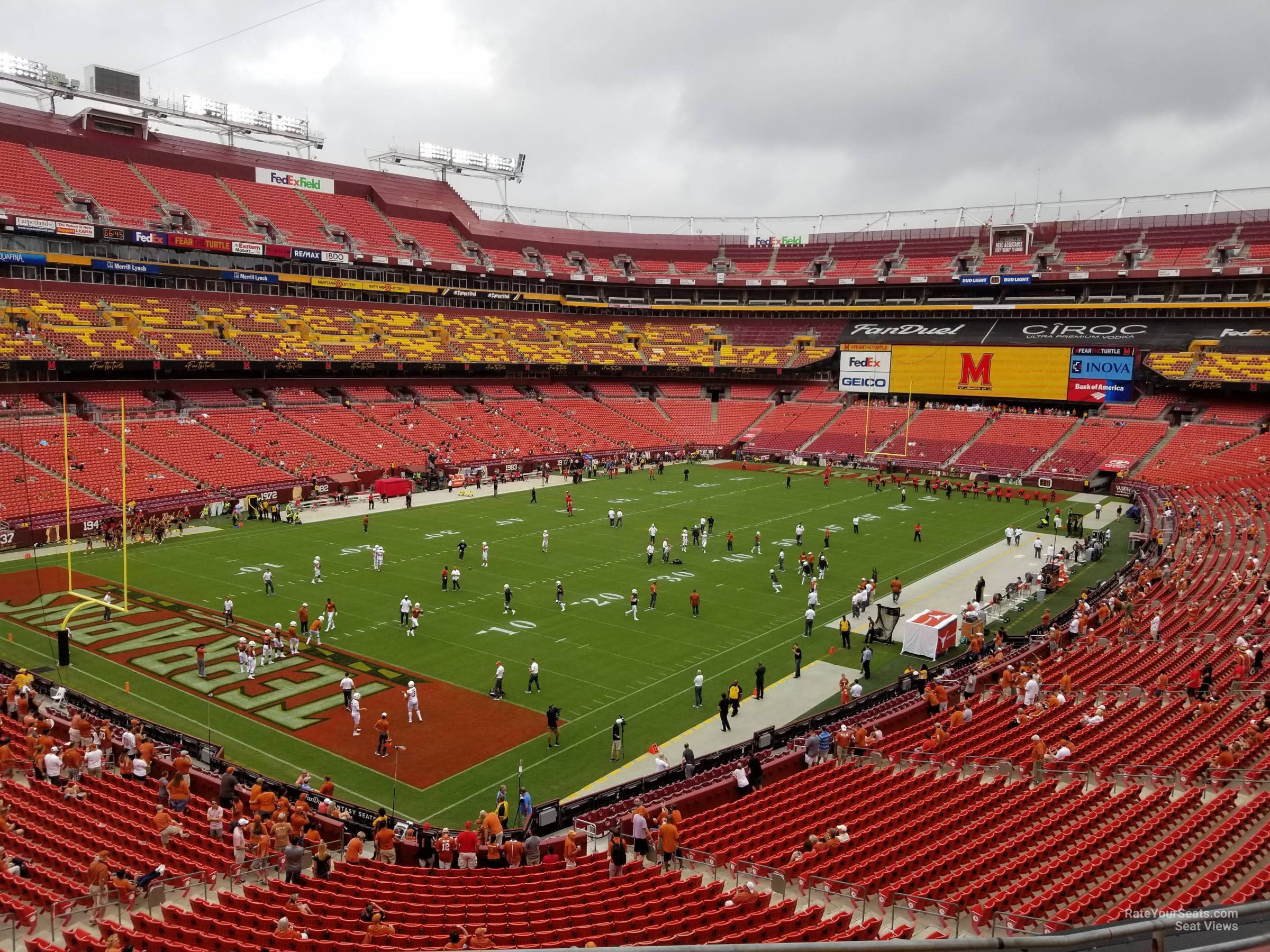 zone d club 328, row 5 seat view  for football - northwest stadium