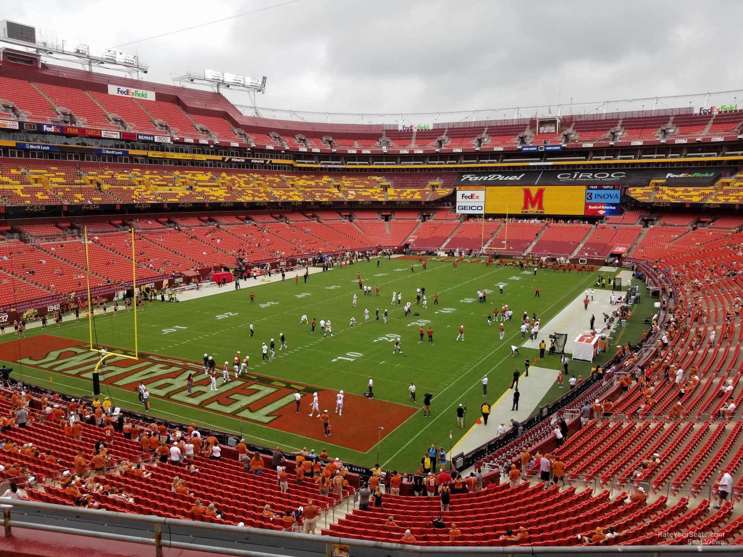 zone d club 329, row 5 seat view  for football - northwest stadium