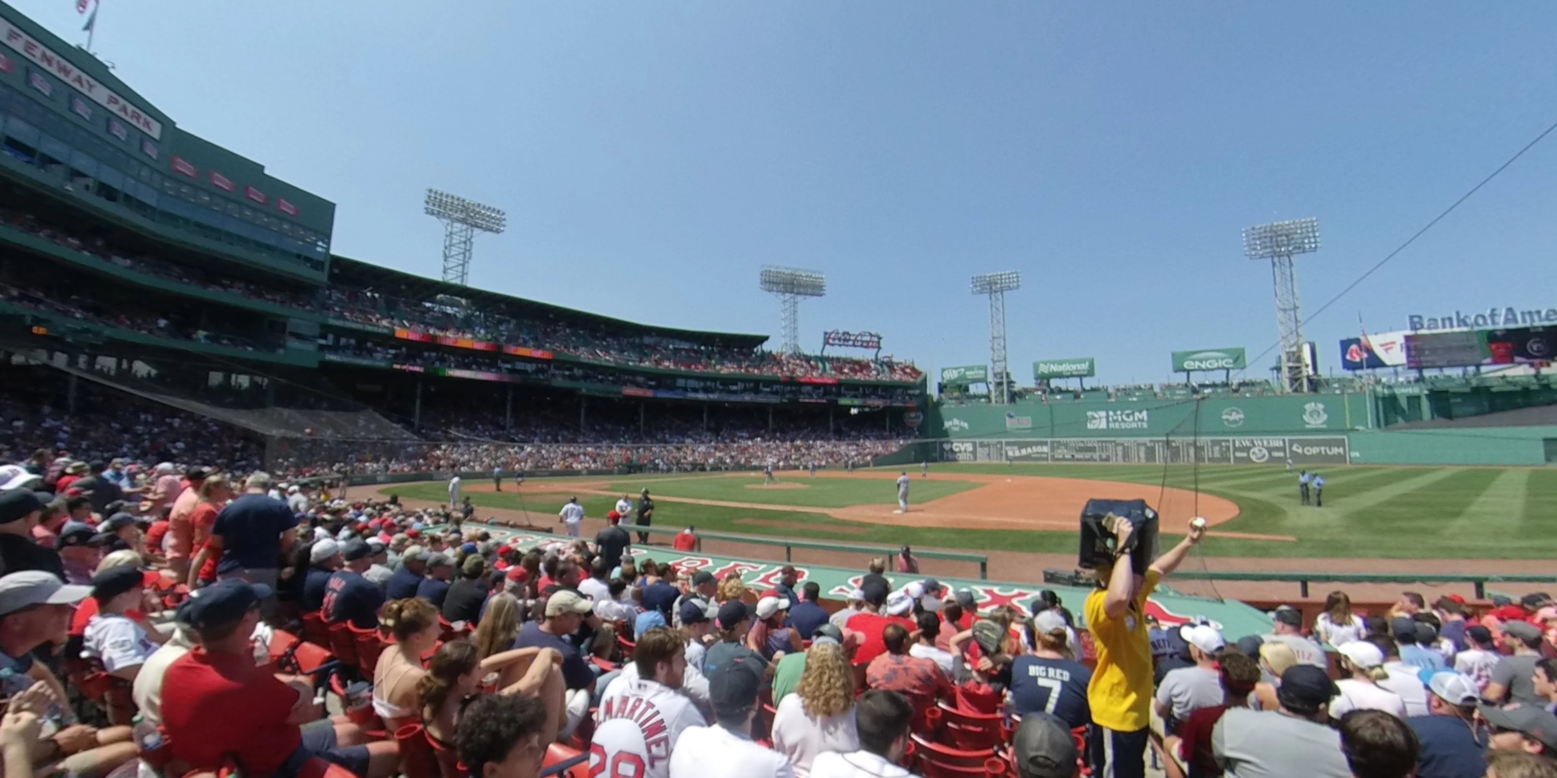 field box 20 panoramic seat view  for baseball - fenway park