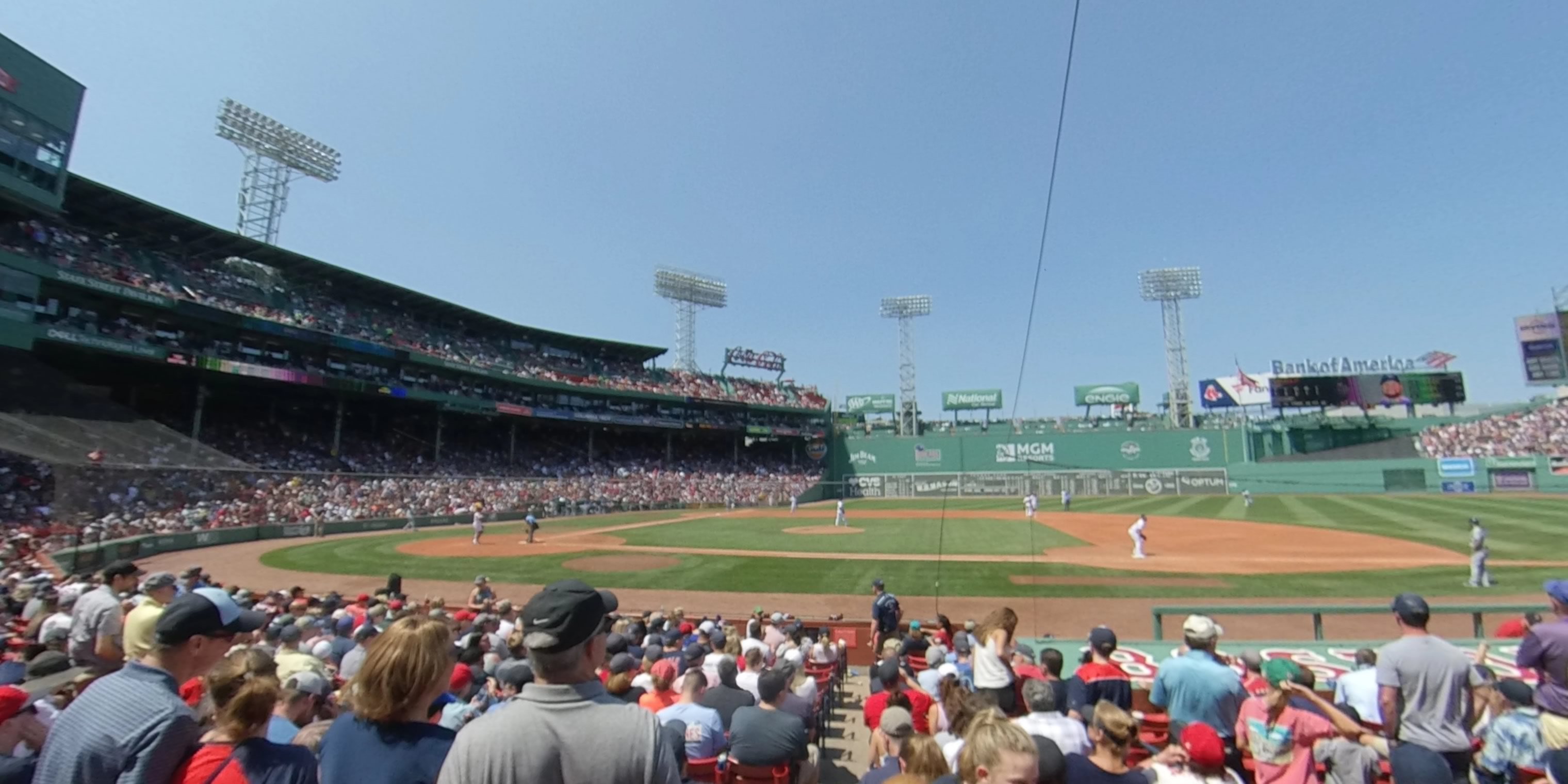 field box 28 panoramic seat view  for baseball - fenway park