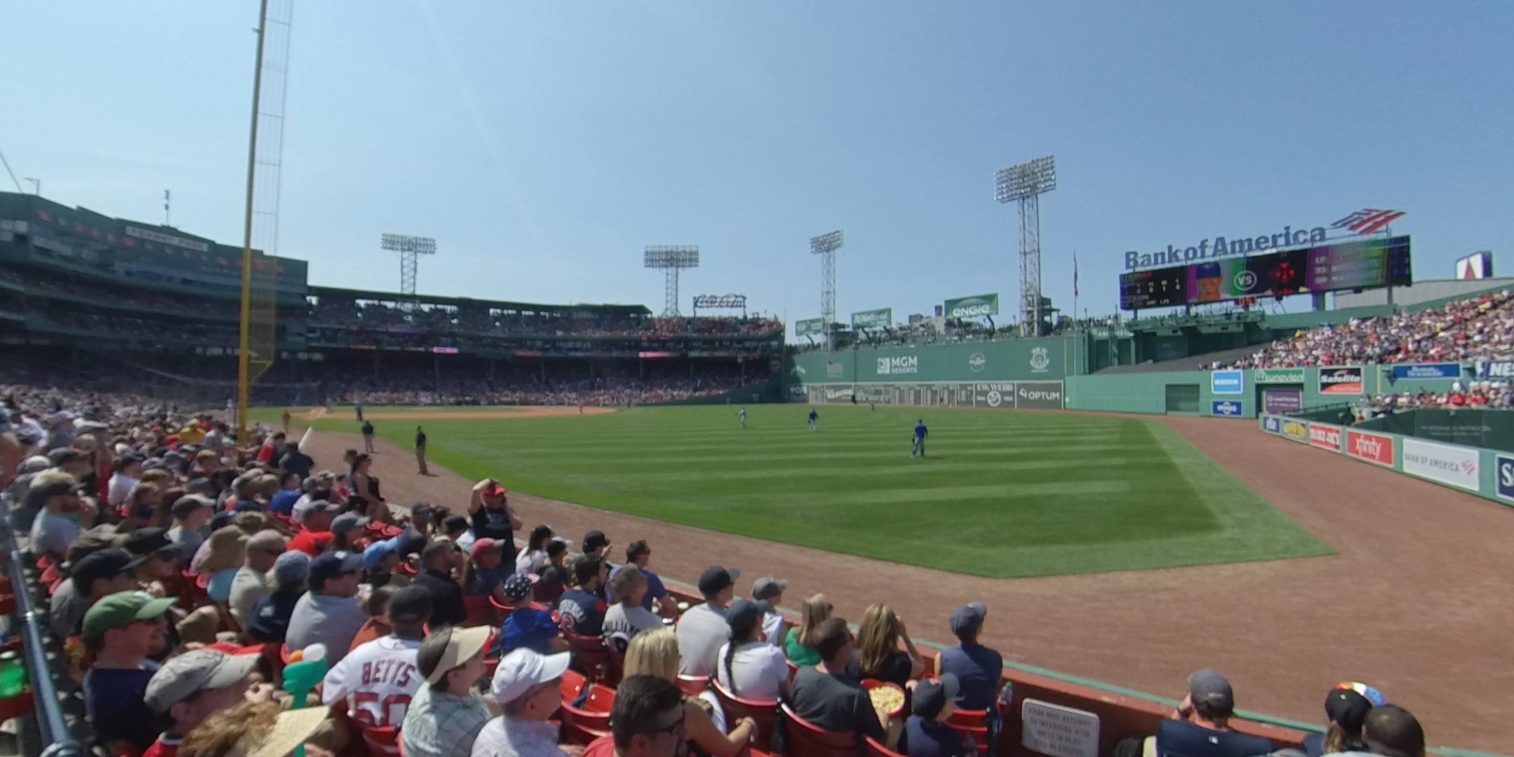 field box 3 panoramic seat view  for baseball - fenway park