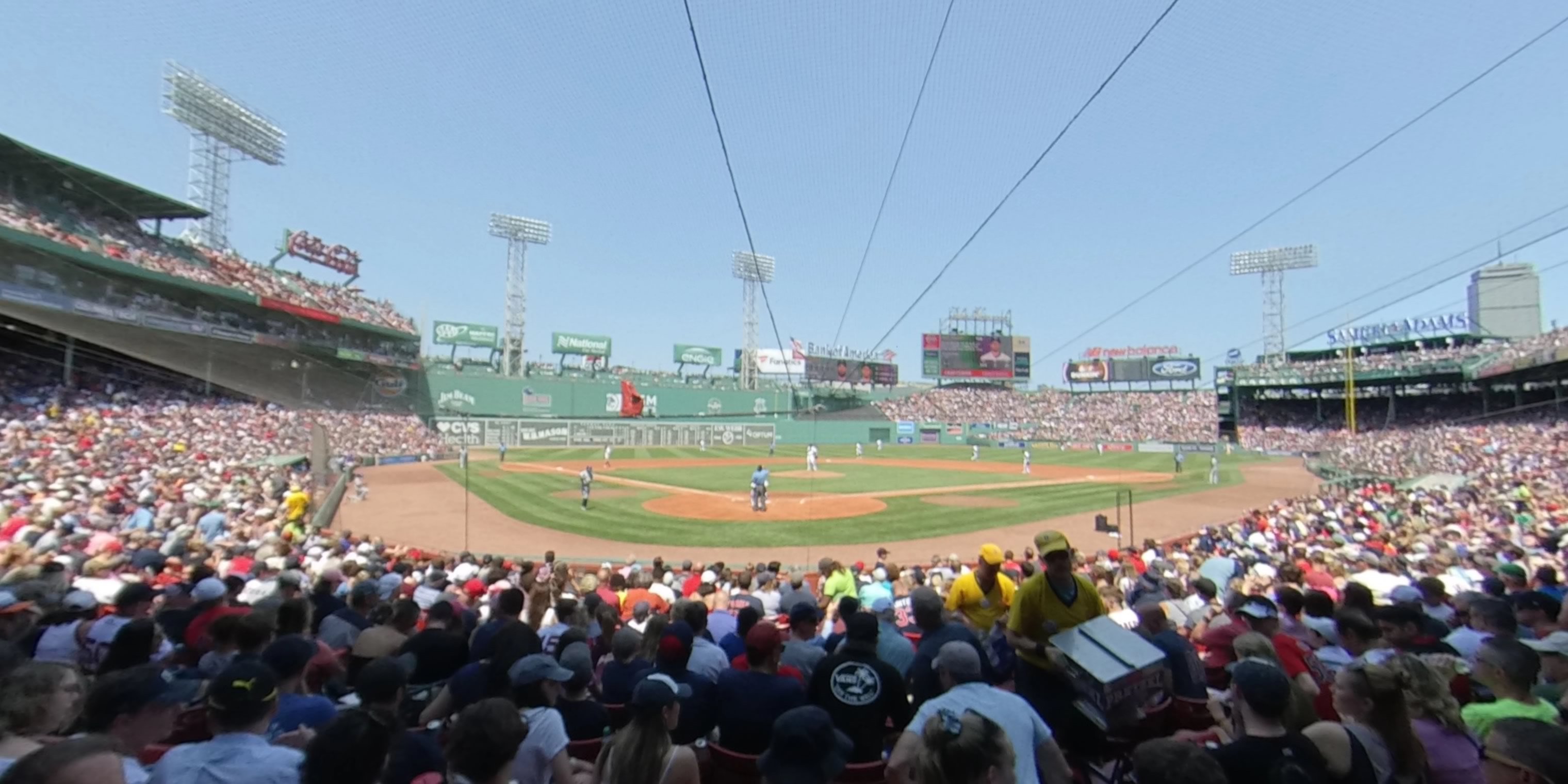 field box 42 panoramic seat view  for baseball - fenway park