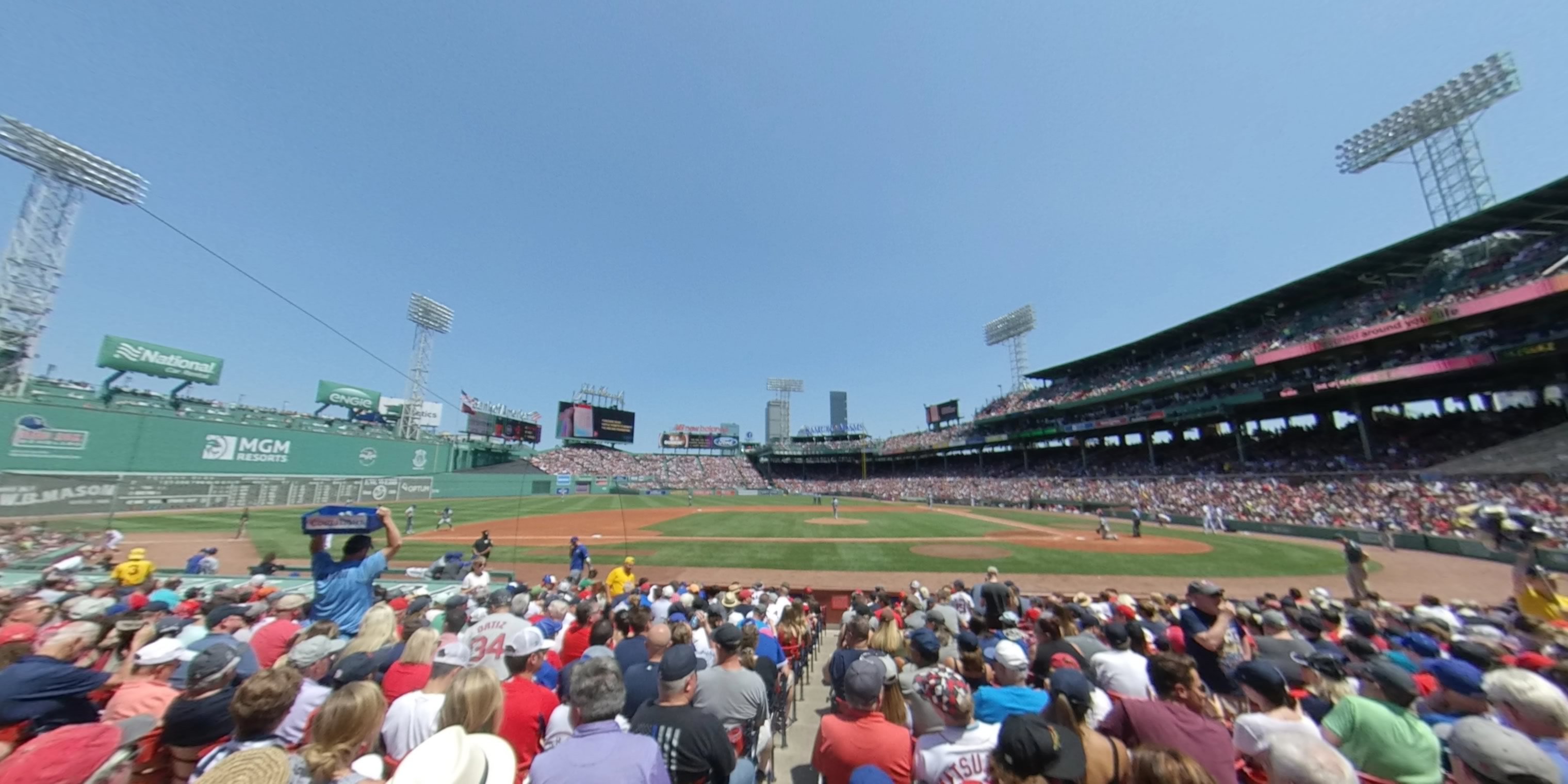 field box 58 panoramic seat view  for baseball - fenway park