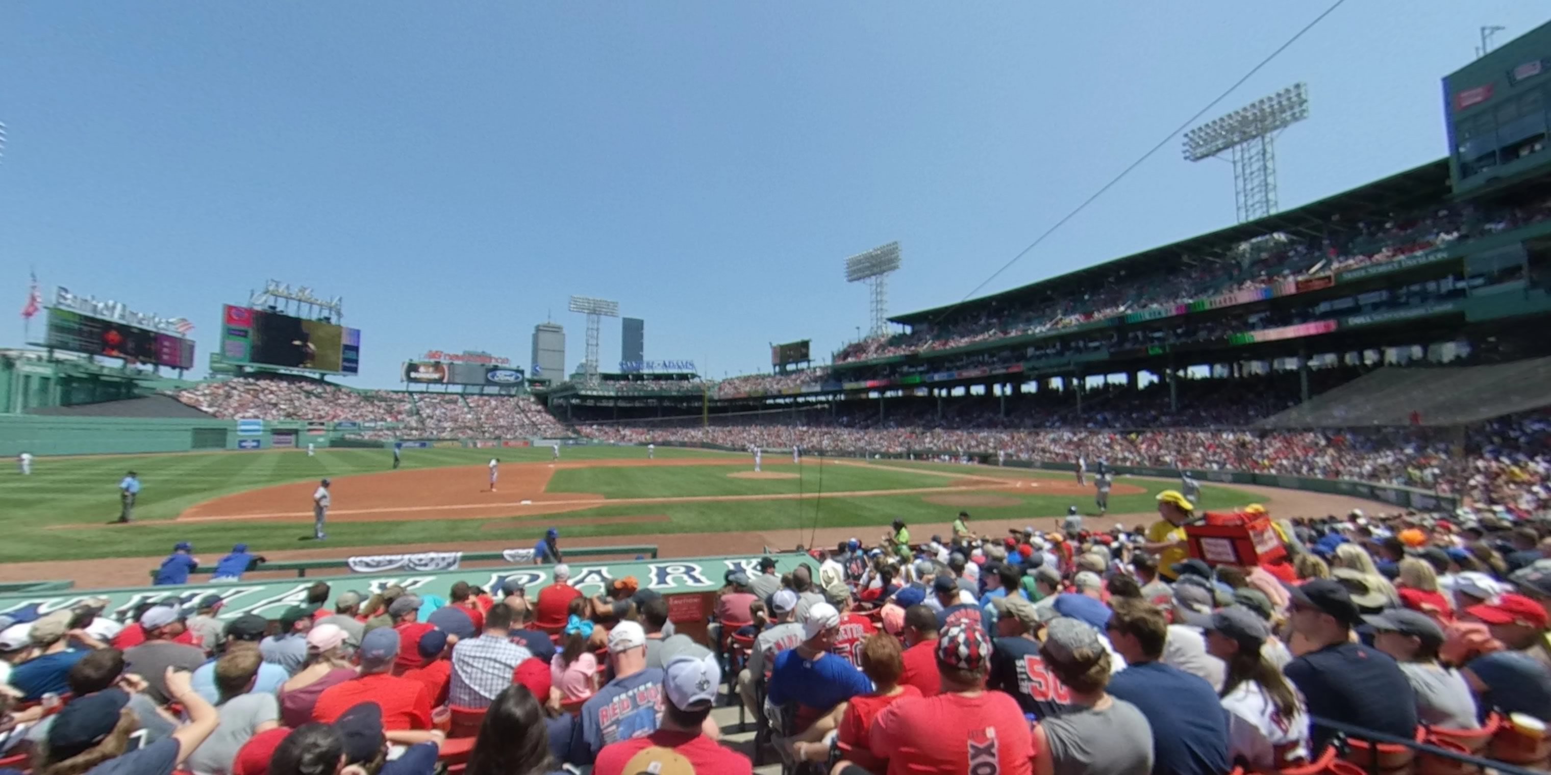 field box 61 panoramic seat view  for baseball - fenway park
