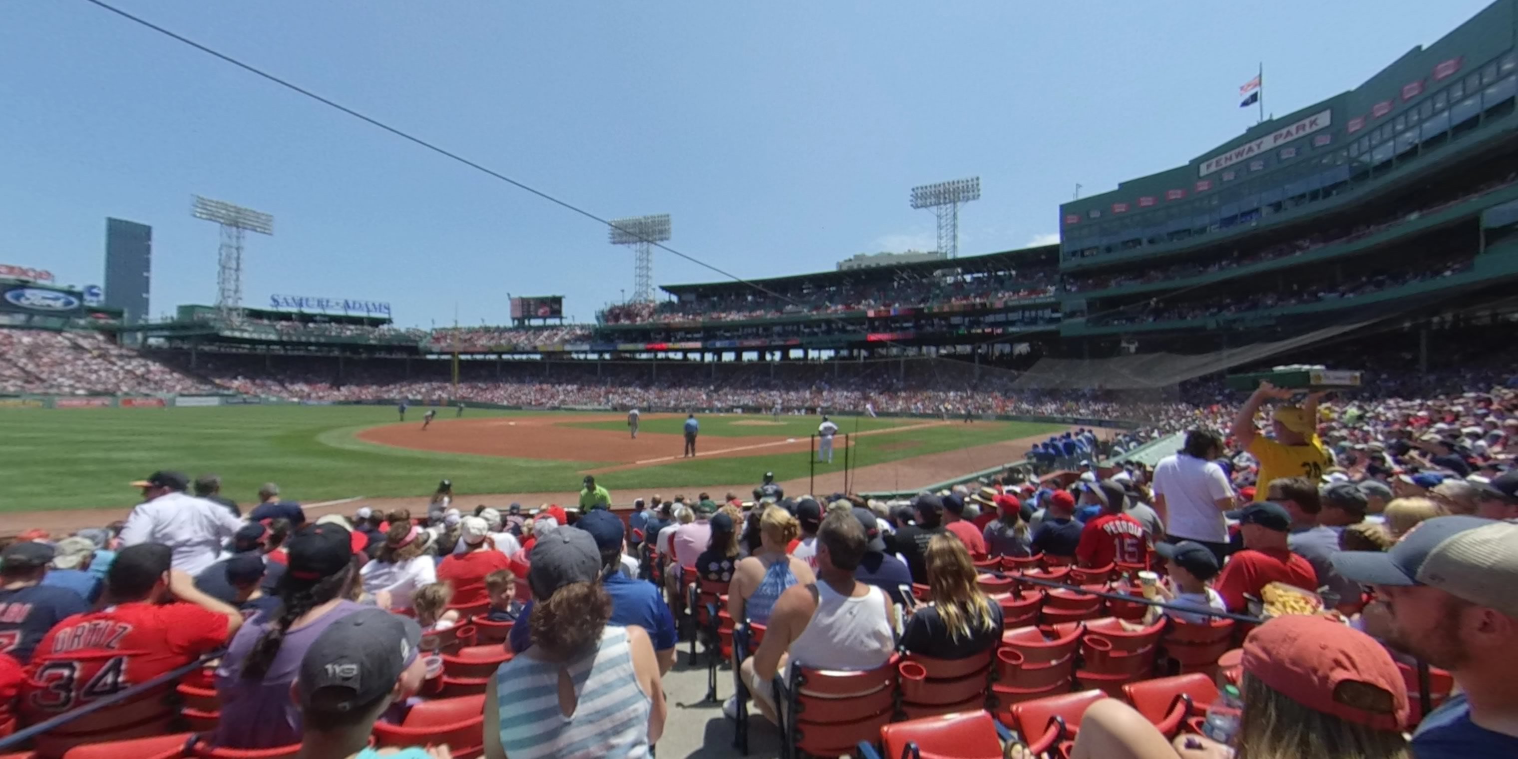 field box 73 panoramic seat view  for baseball - fenway park