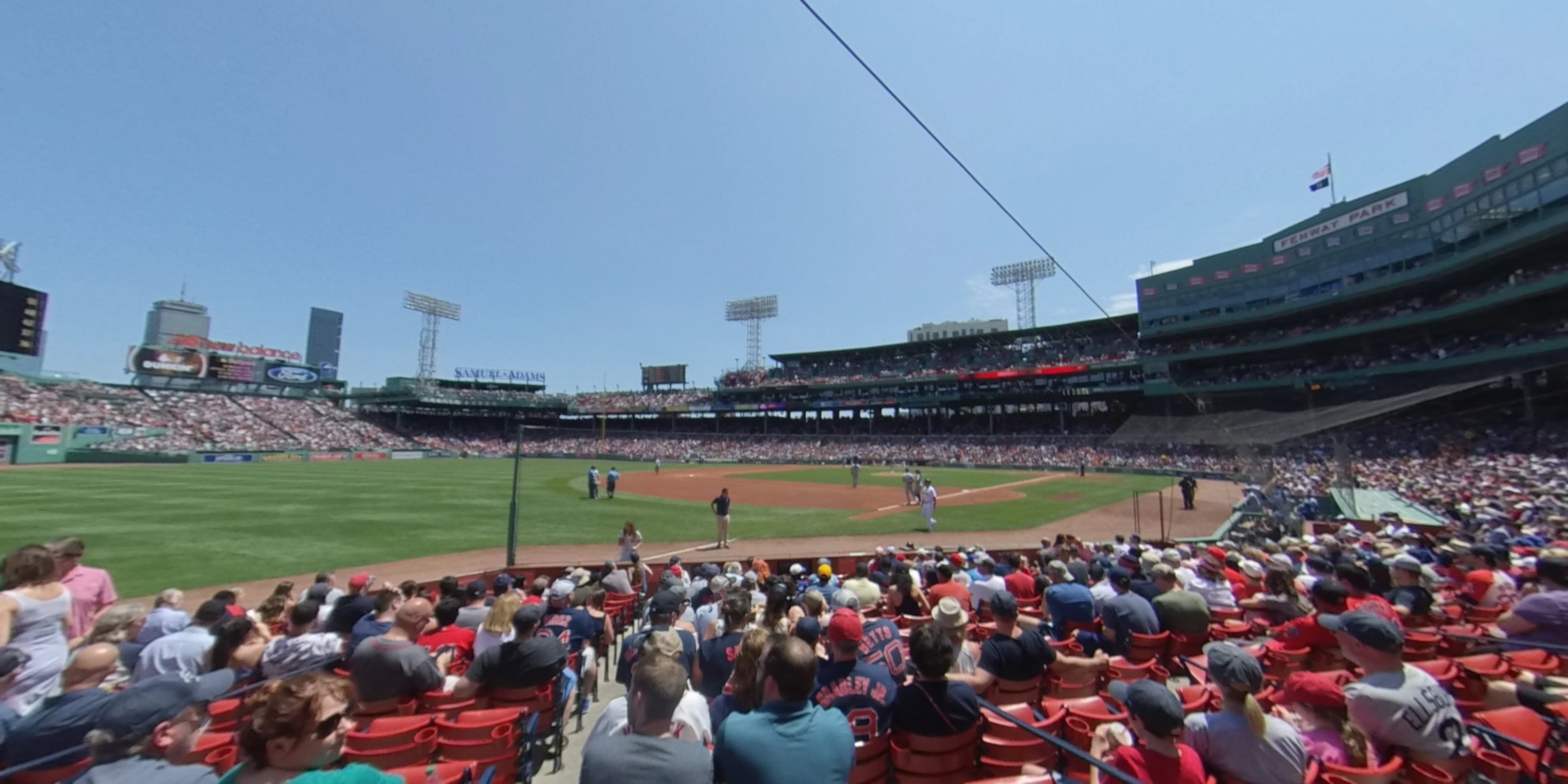 field box 77 panoramic seat view  for baseball - fenway park