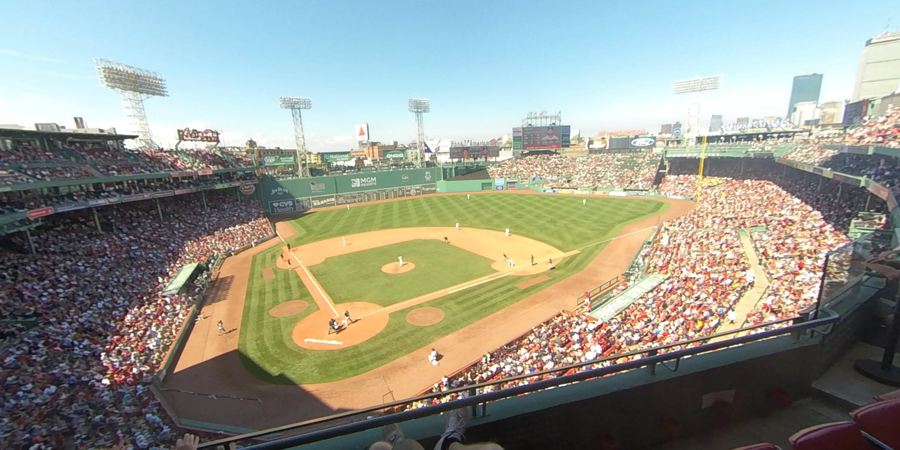 home plate pavilion club 1 panoramic seat view  for baseball - fenway park
