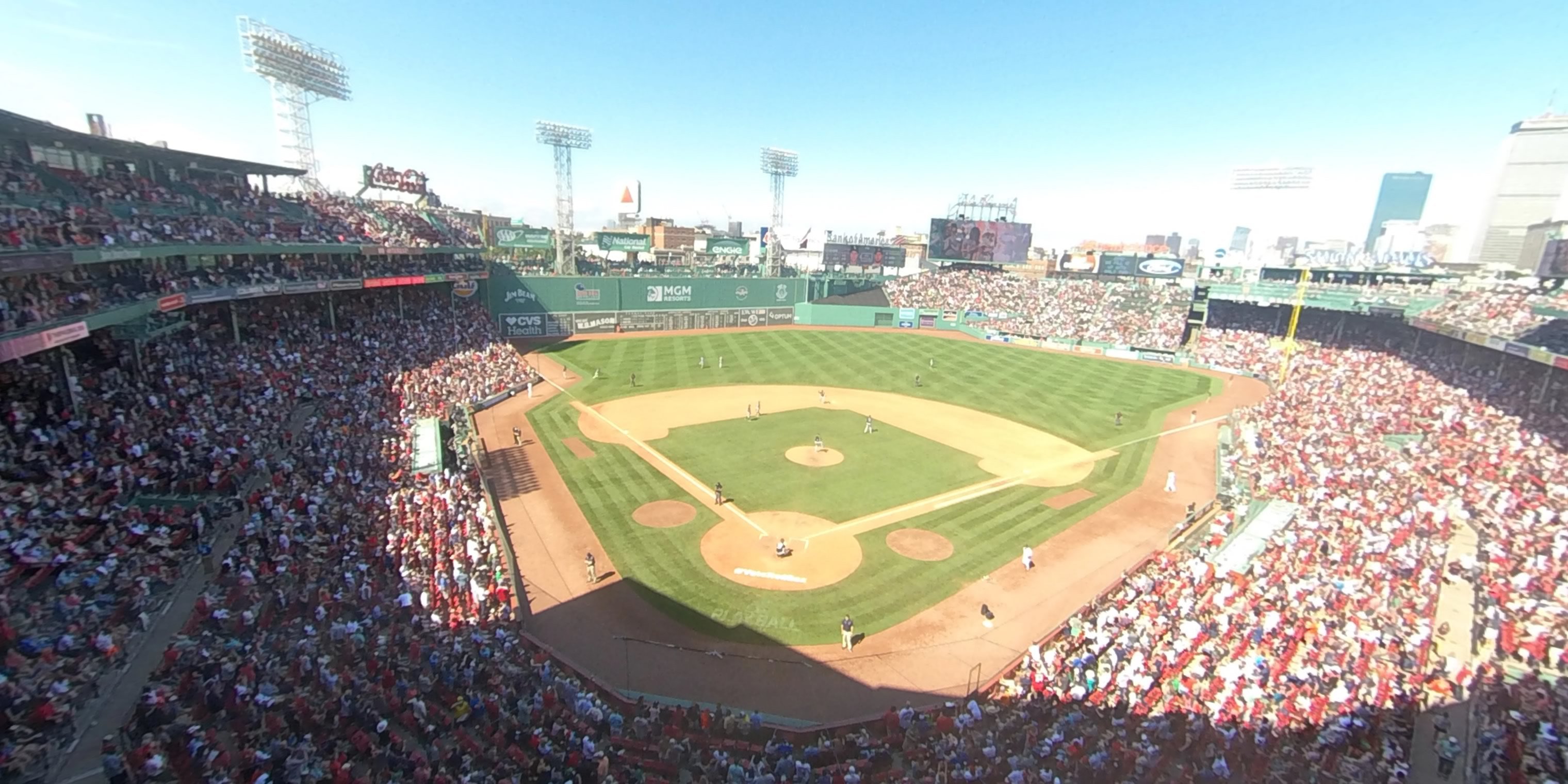 home plate pavilion club 2 panoramic seat view  for baseball - fenway park