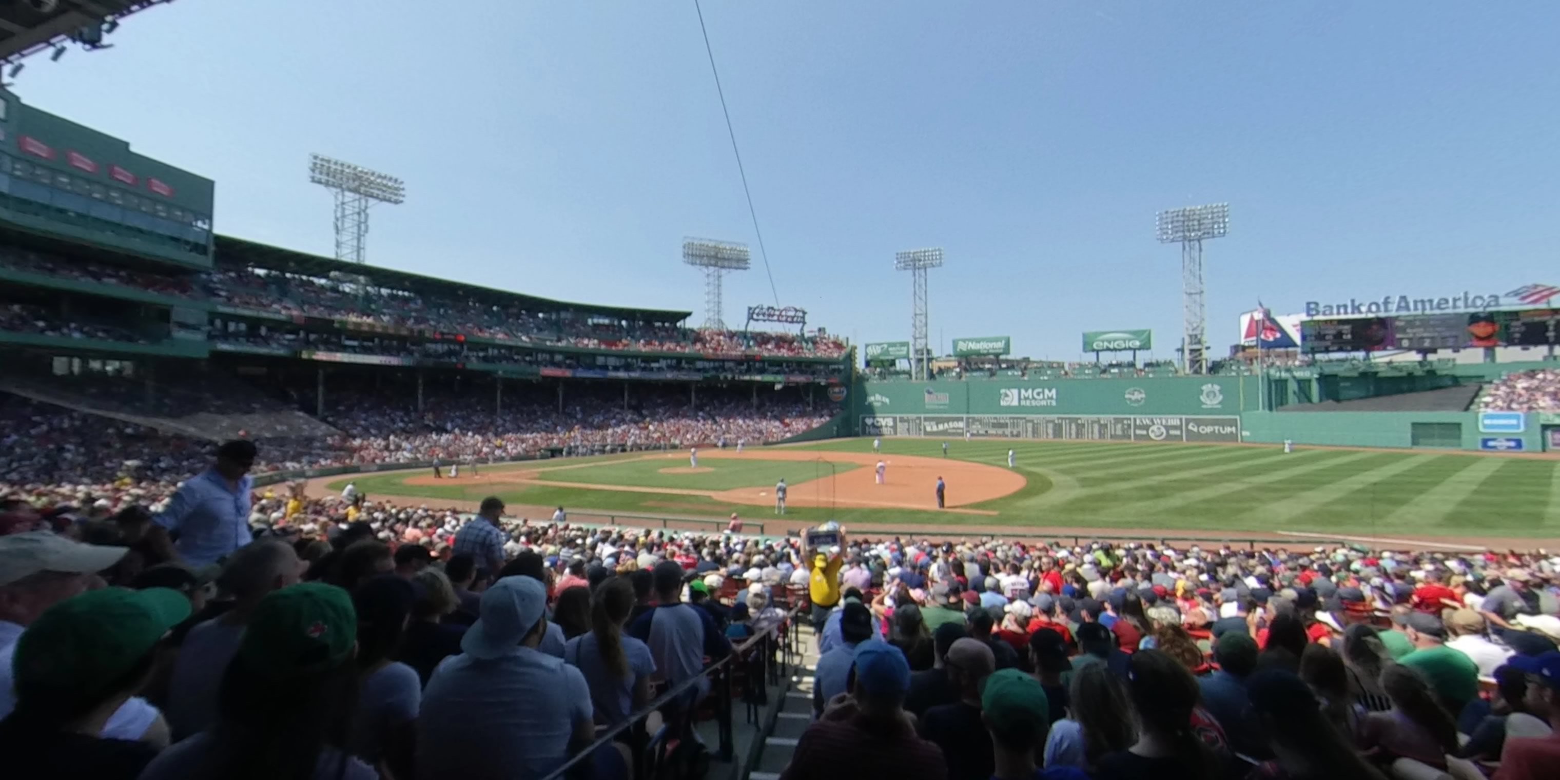 loge box 106 panoramic seat view  for baseball - fenway park