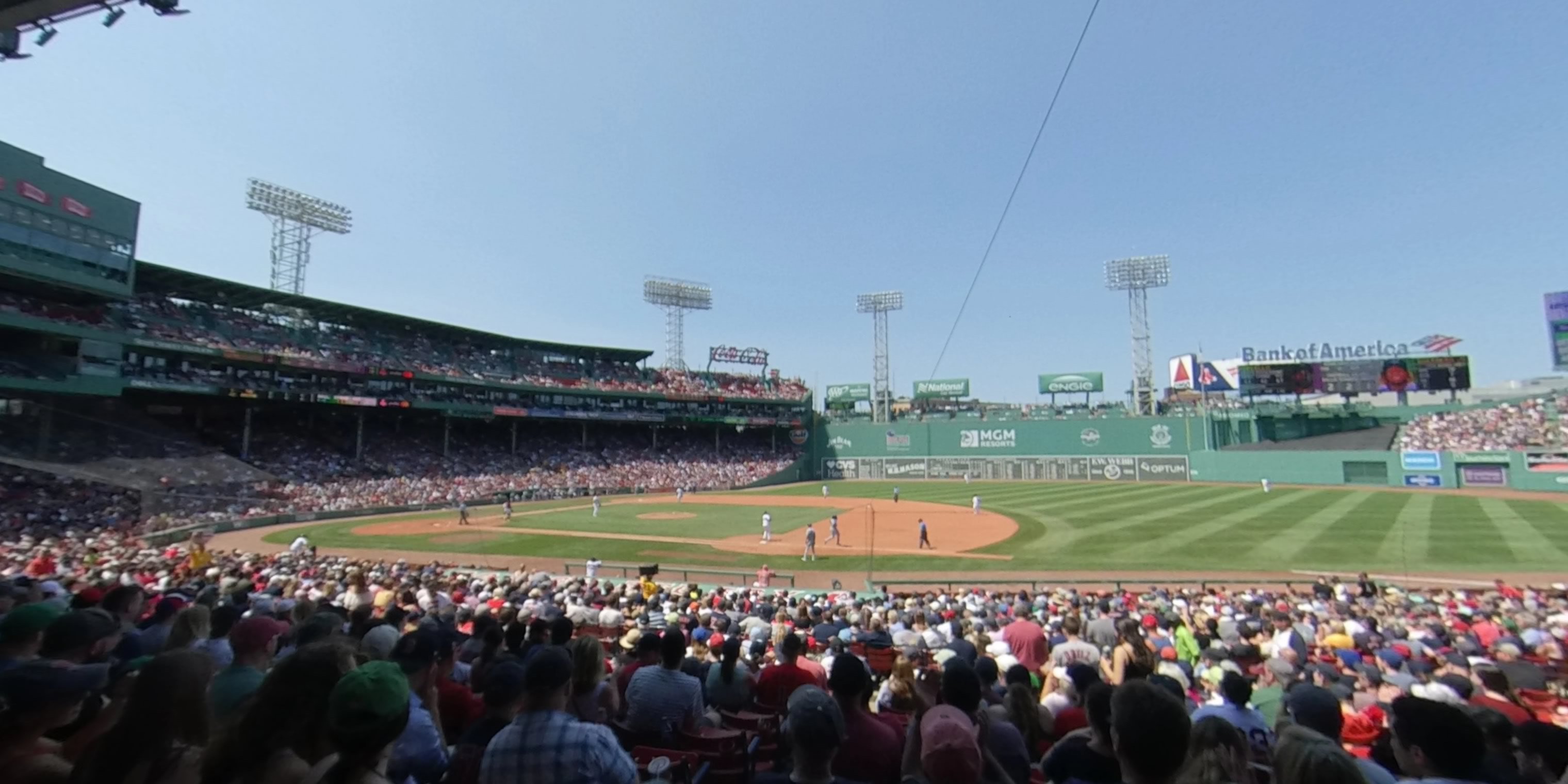 loge box 108 panoramic seat view  for baseball - fenway park