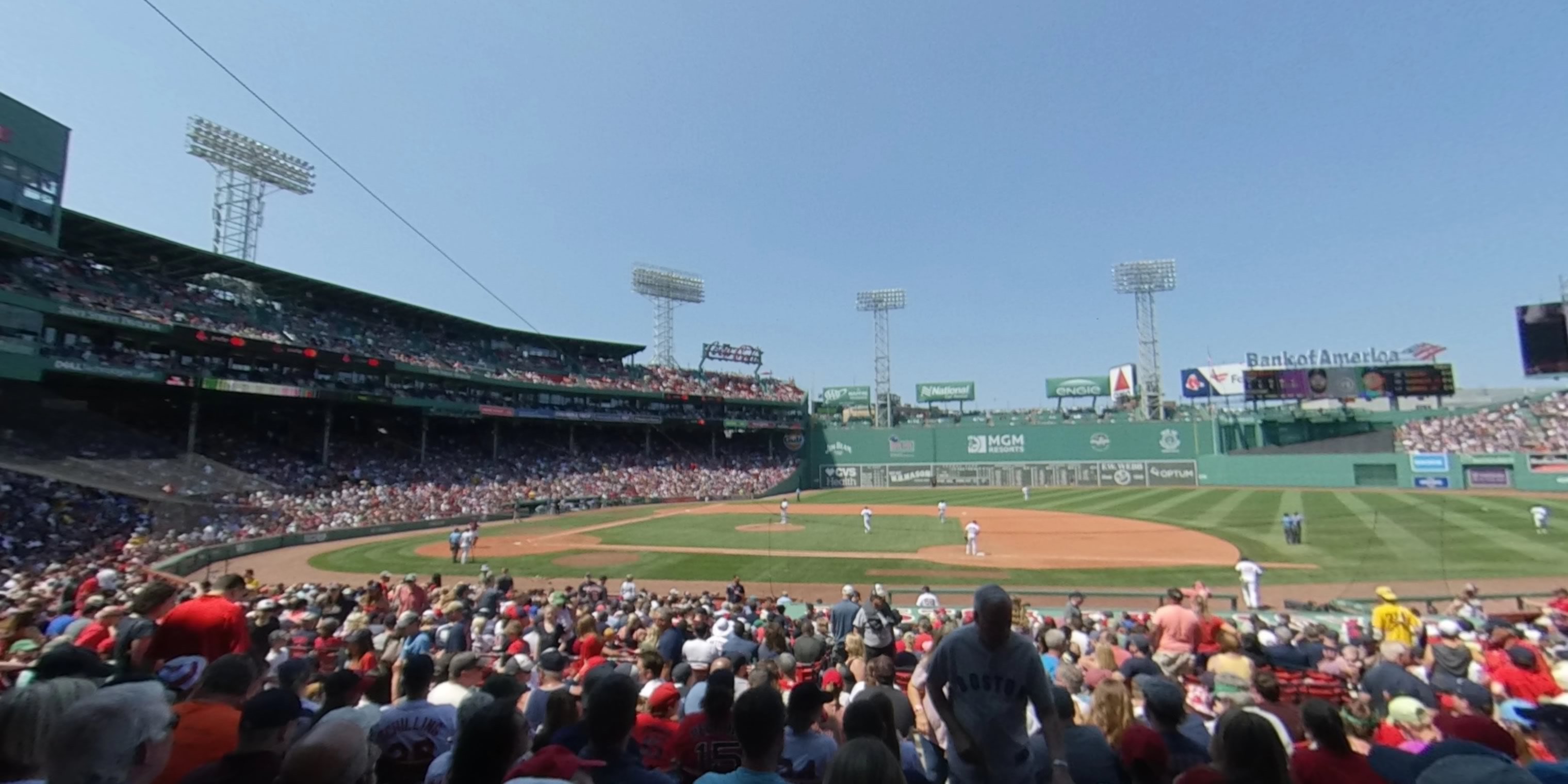 loge box 113 panoramic seat view  for baseball - fenway park