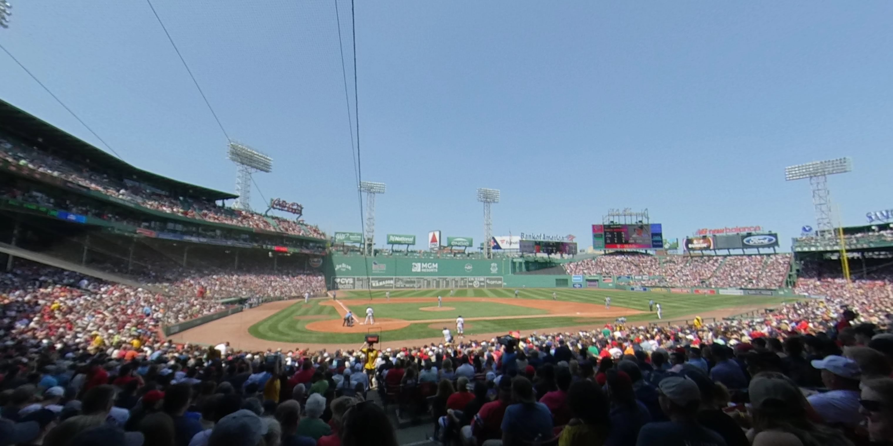 loge box 125 panoramic seat view  for baseball - fenway park