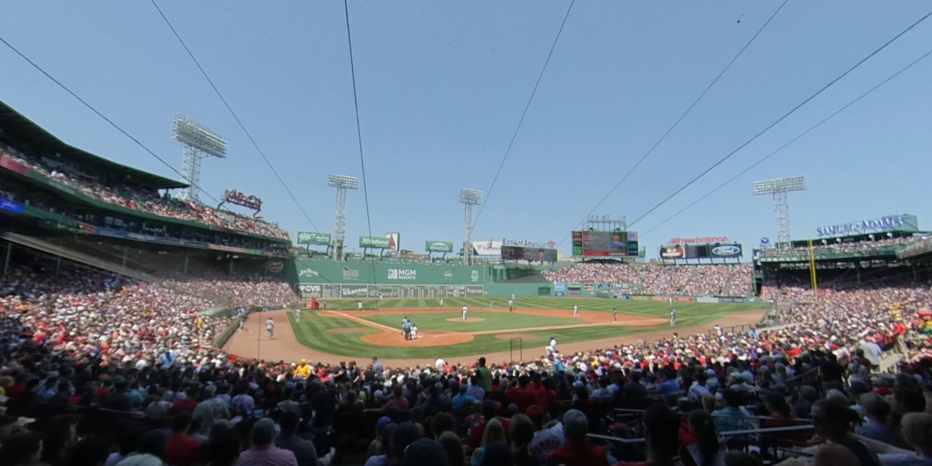 loge box 127 panoramic seat view  for baseball - fenway park