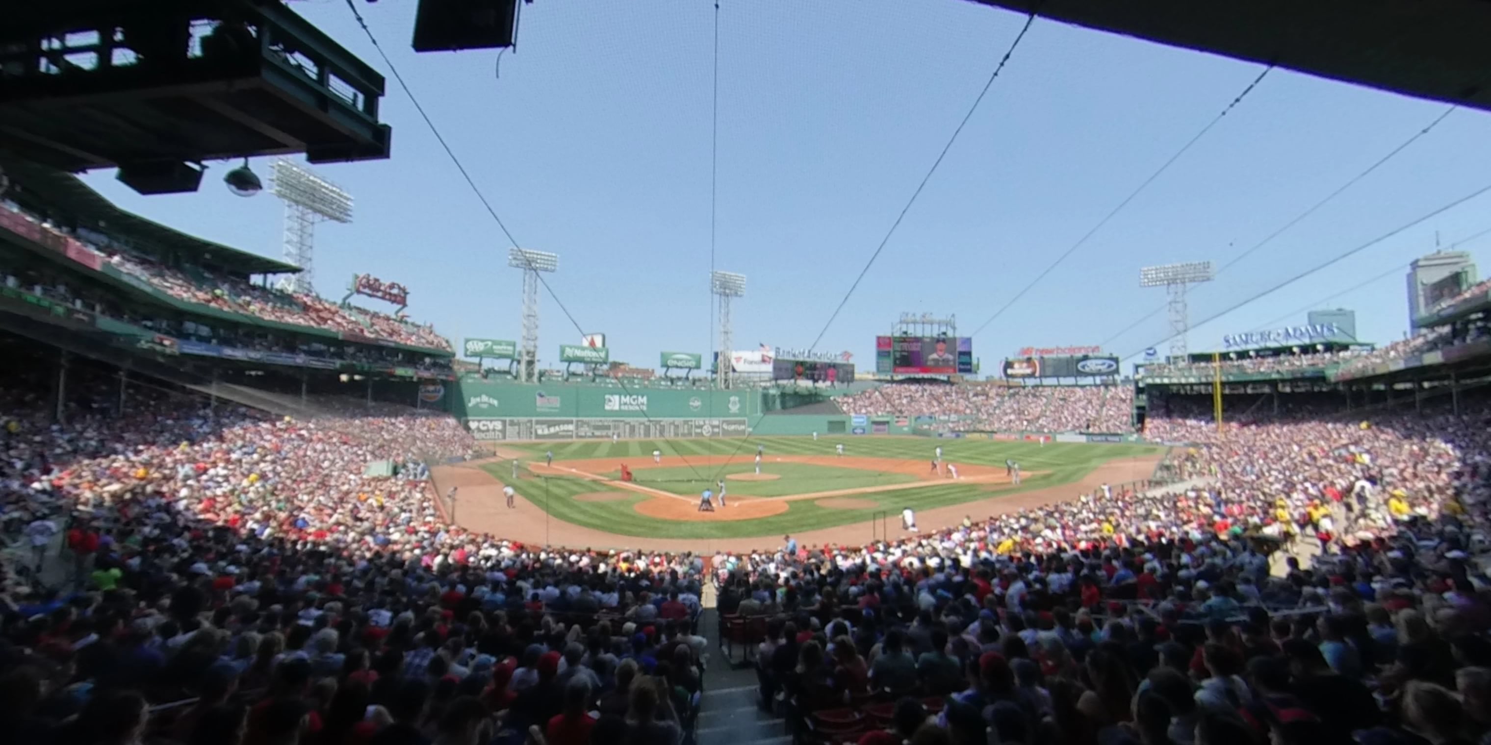 loge box 128 panoramic seat view for baseball - fenway park