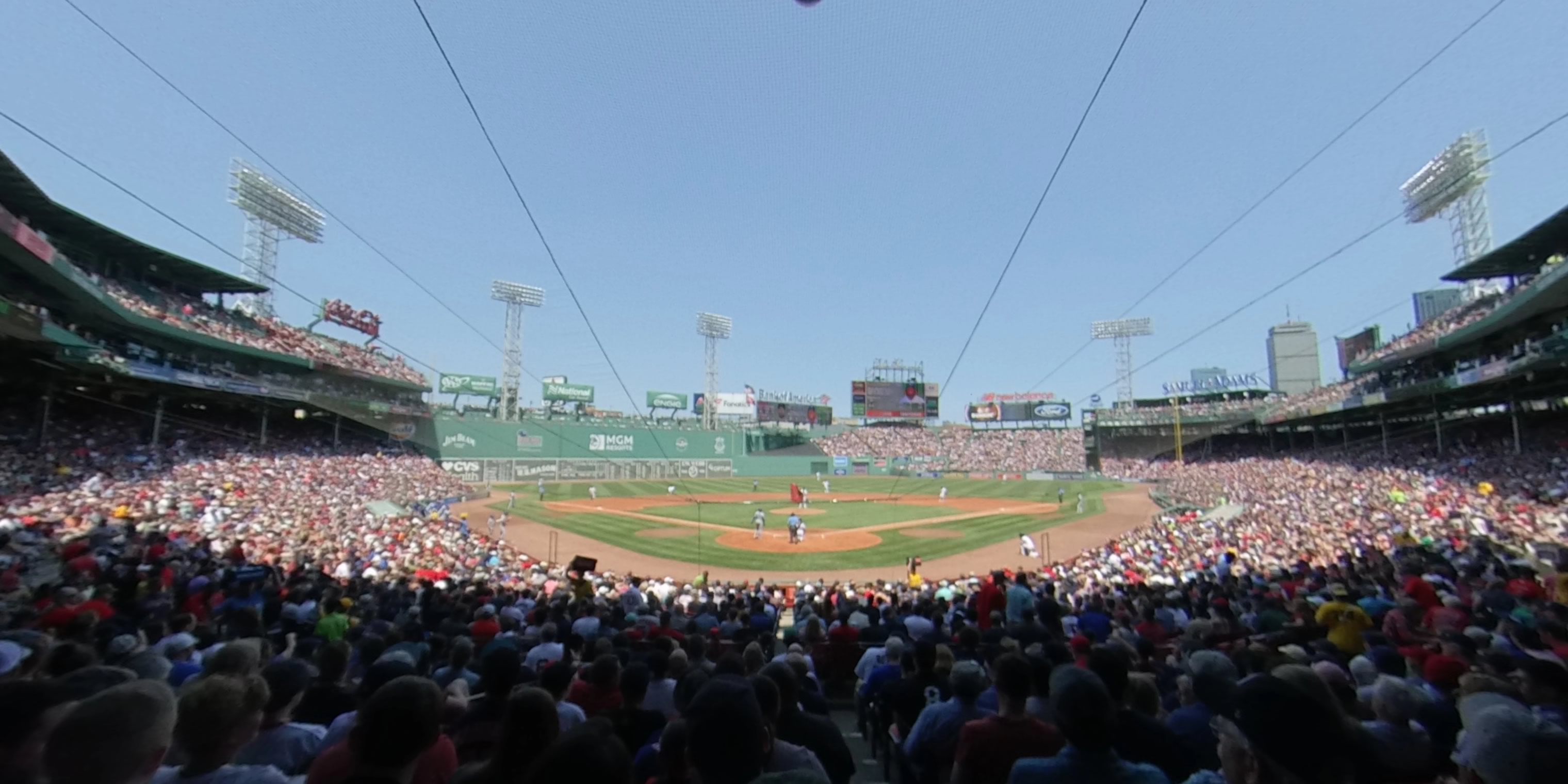 loge box 130 panoramic seat view  for baseball - fenway park