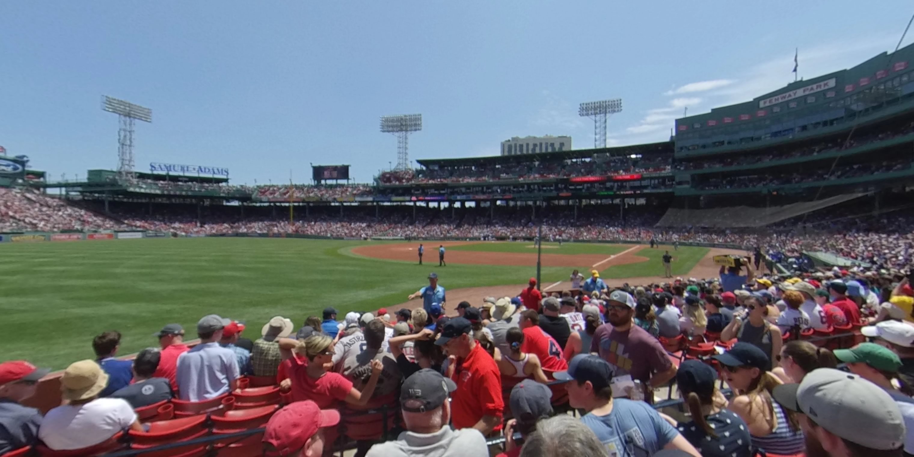 loge box 163 panoramic seat view  for baseball - fenway park